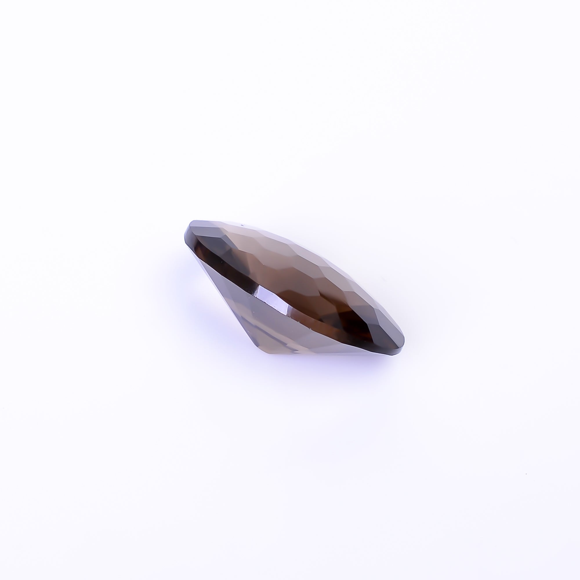 Natural Smoky Quartz Oval Shape Faceted Loose Gemstone For Making Jewelry 14 Ct. 20X15X9 mm Y-10481