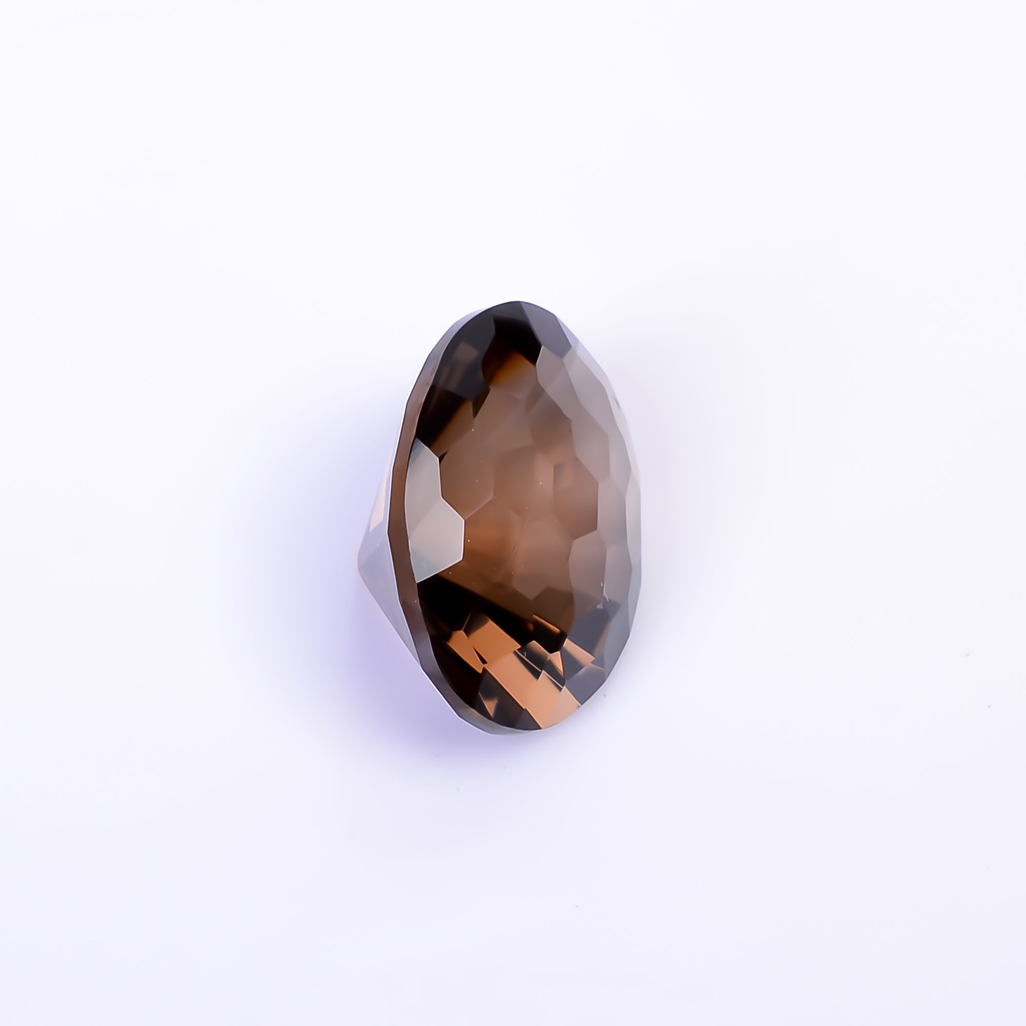 Natural Smoky Quartz Oval Shape Faceted Loose Gemstone For Making Jewelry 15.5 Ct. 19X15X11 mm Y-10484