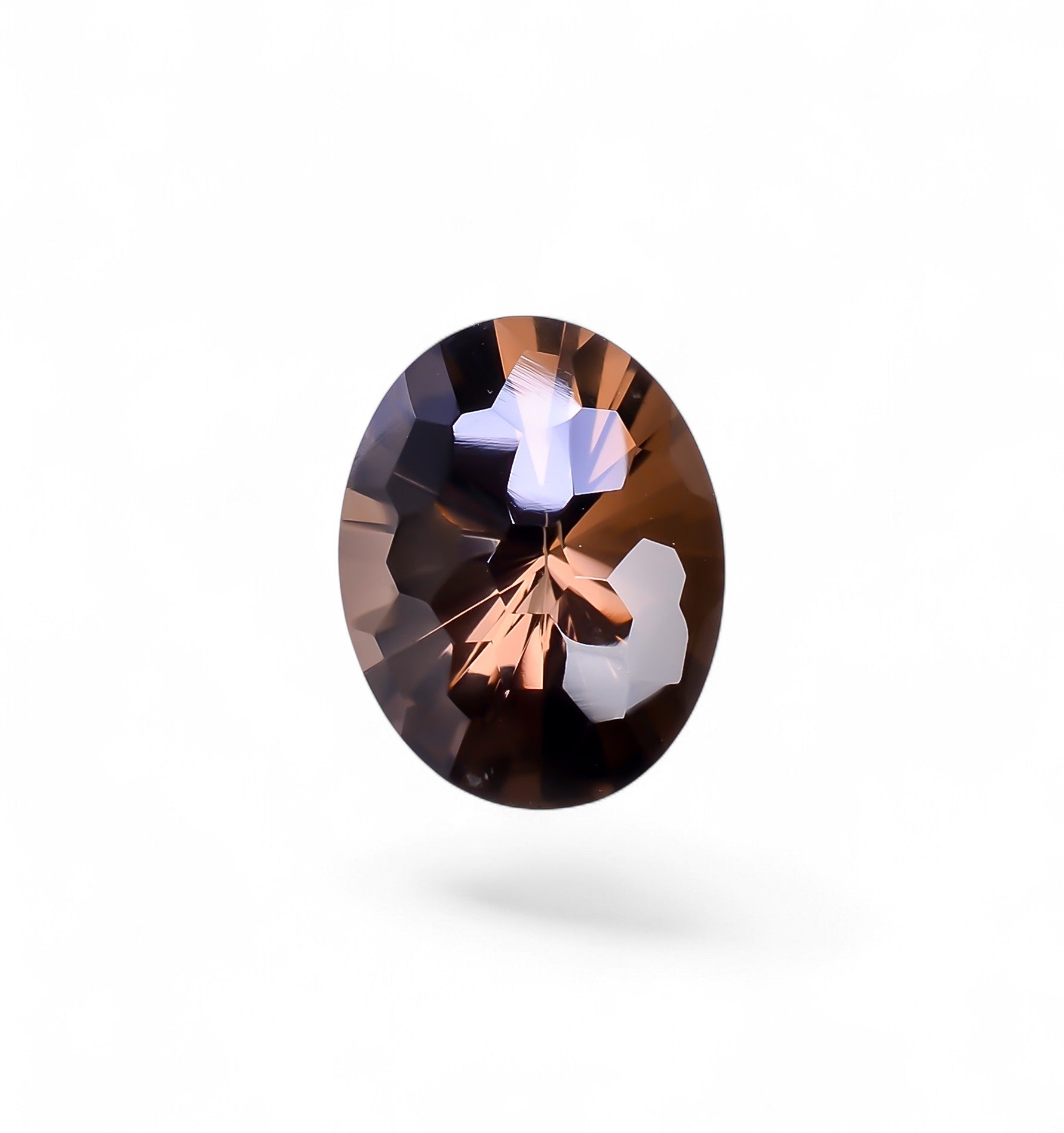 Natural Smoky Quartz Oval Shape Faceted Loose Gemstone For Making Jewelry 15.5 Ct. 19X15X11 mm Y-10484