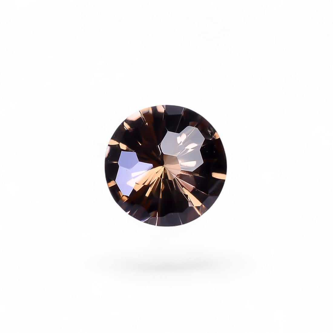 Natural Smoky Quartz Round Shape Faceted Loose Gemstone For Making Jewelry 9 Ct. 14X14X8 mm Y-10486