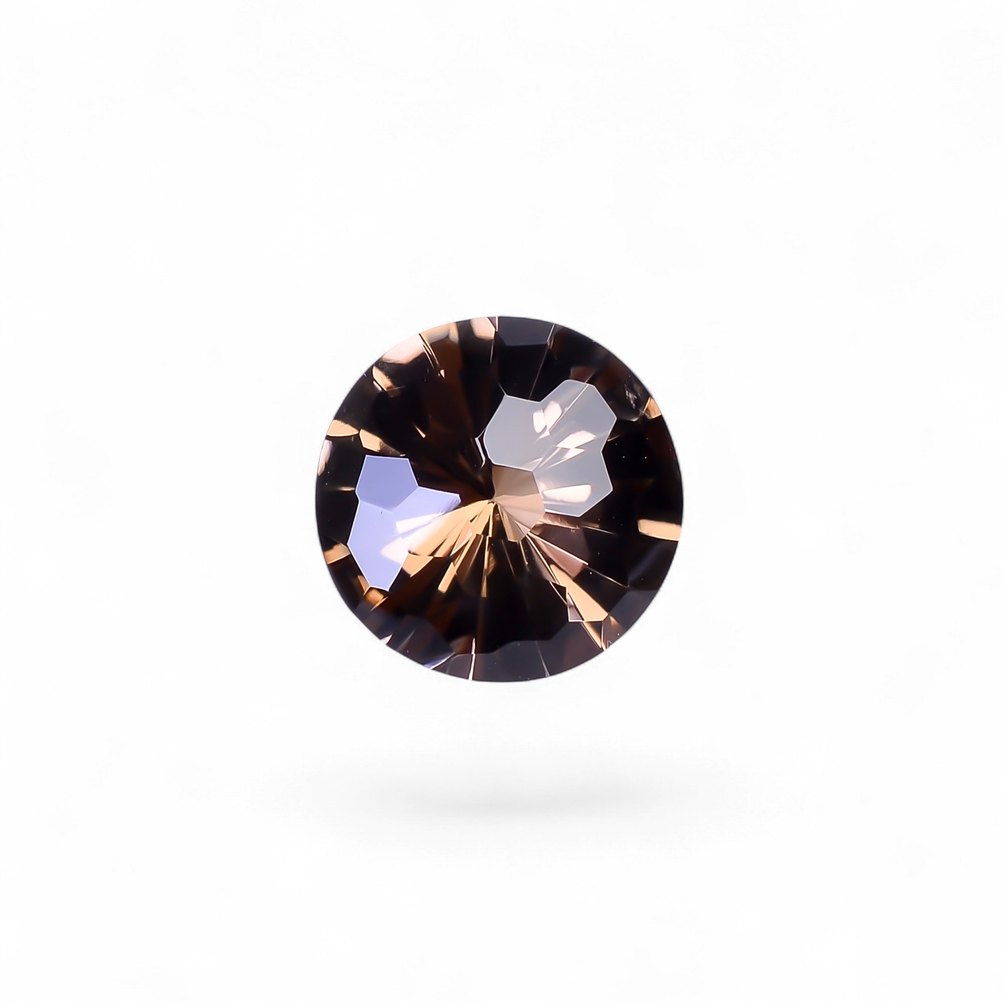 Natural Smoky Quartz Round Shape Faceted Loose Gemstone For Making Jewelry 9 Ct. 14X14X8 mm Y-10486