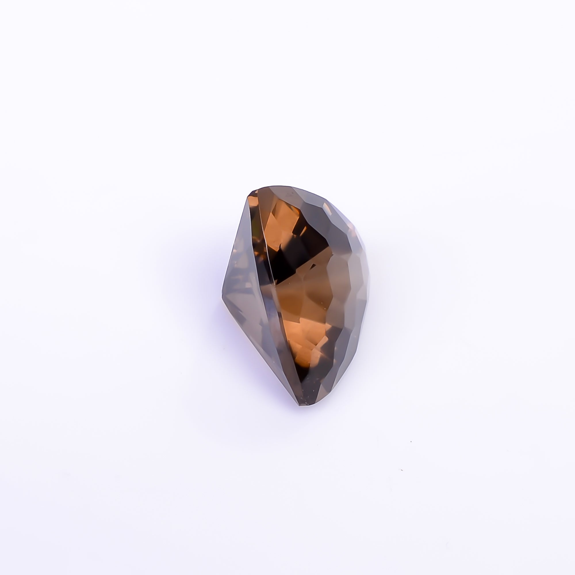 Natural Smoky Quartz Trillion Shape Faceted Loose Gemstone For Making Jewelry 8.5 Ct. 14X14X9 mm Y-10488