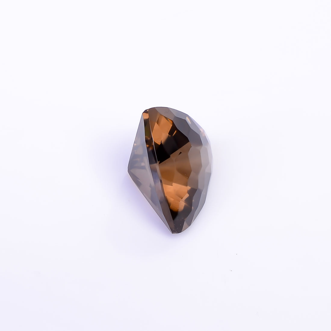 Natural Smoky Quartz Trillion Shape Faceted Loose Gemstone For Making Jewelry 8.5 Ct. 14X14X9 mm Y-10488
