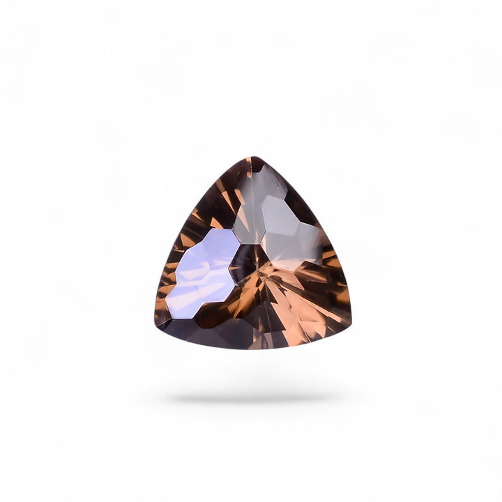 Natural Smoky Quartz Trillion Shape Faceted Loose Gemstone For Making Jewelry 8.5 Ct. 14X14X9 mm Y-10488