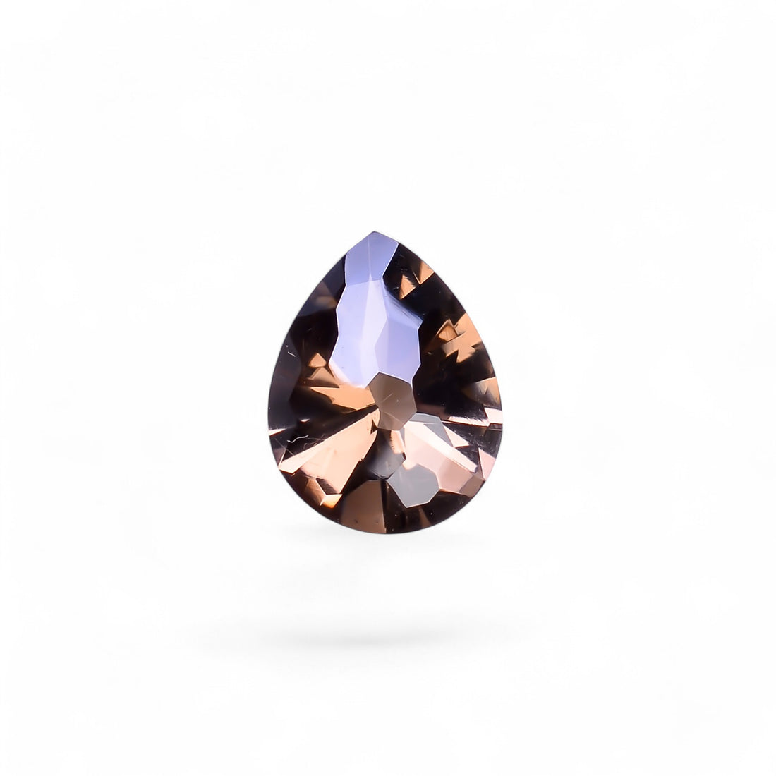 Natural Smoky Quartz Pear Shape Faceted Loose Gemstone For Making Jewelry 4.5 Ct. 13X10X6 mm Y-10491