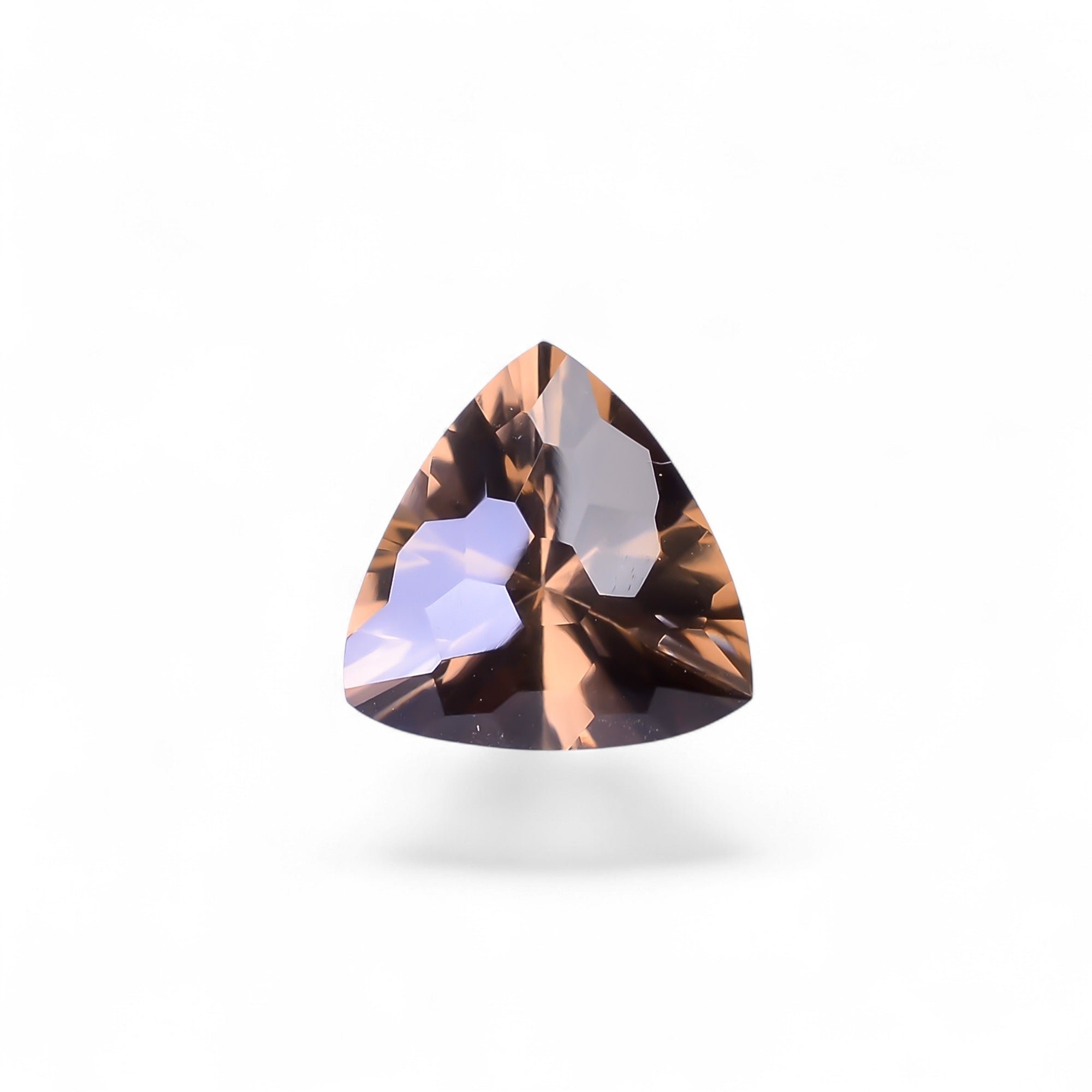Natural Smoky Quartz Triangle Shape Faceted Loose Gemstone For Making Jewelry 6.5 Ct. 13X13X9 mm Y-10494