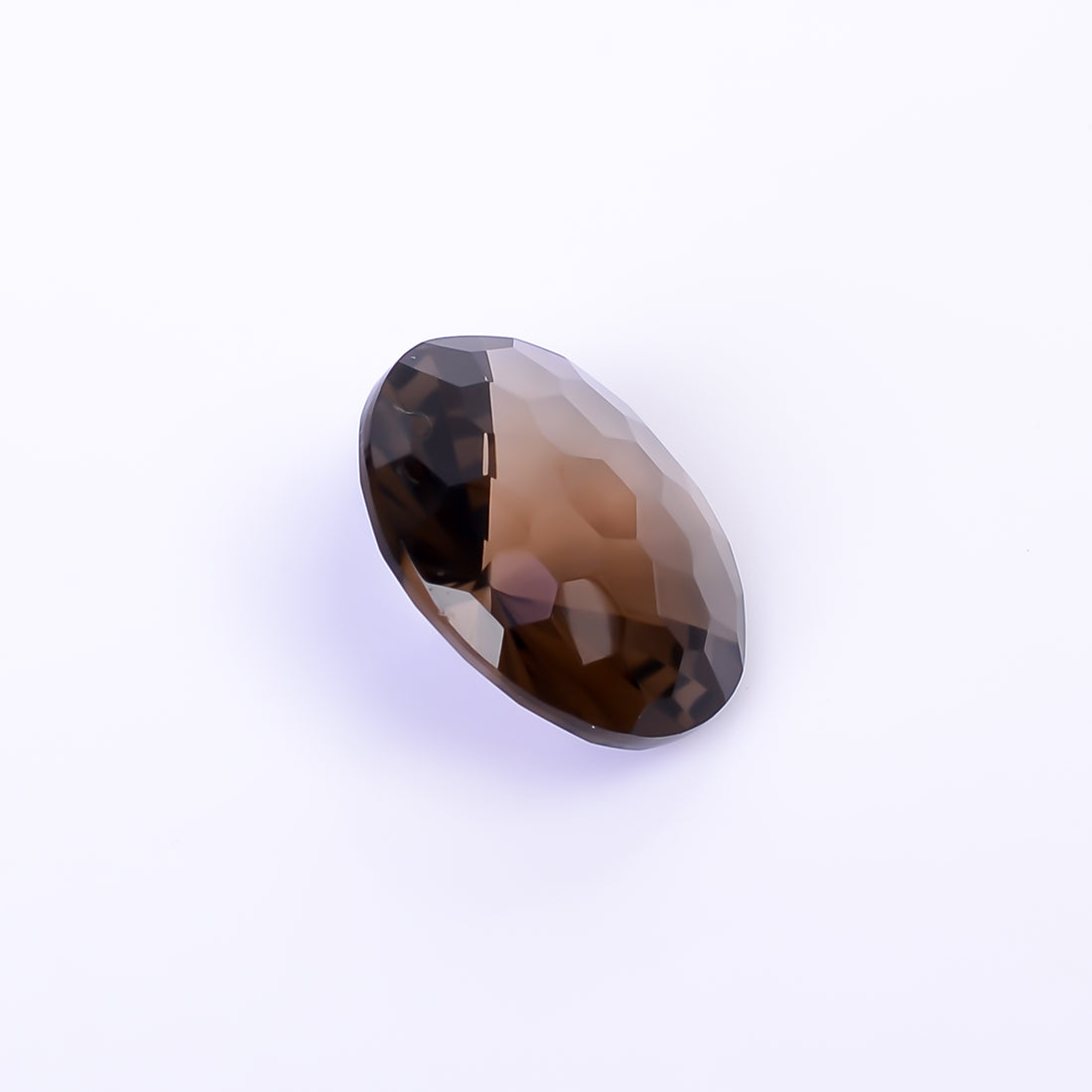 Natural Smoky Quartz Round Shape Faceted Loose Gemstone For Making Jewelry 10 Ct. 16X16X8 mm Y-10495