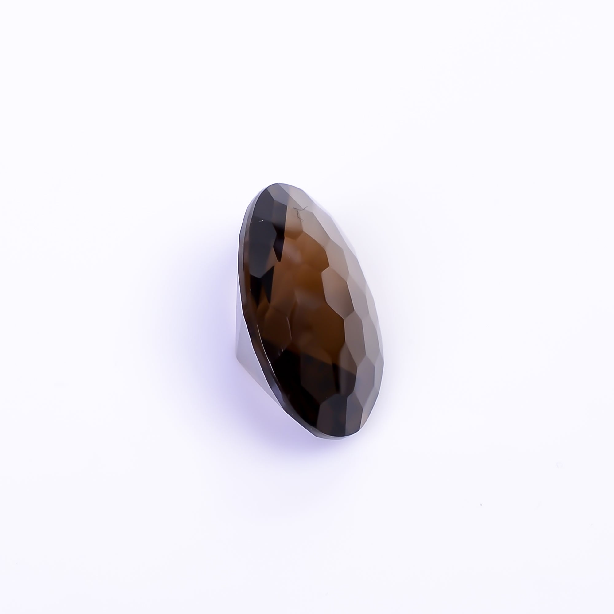 Natural Smoky Quartz Oval Shape Faceted Loose Gemstone For Making Jewelry 14.5 Ct. 20X15X9 mm Y-10496