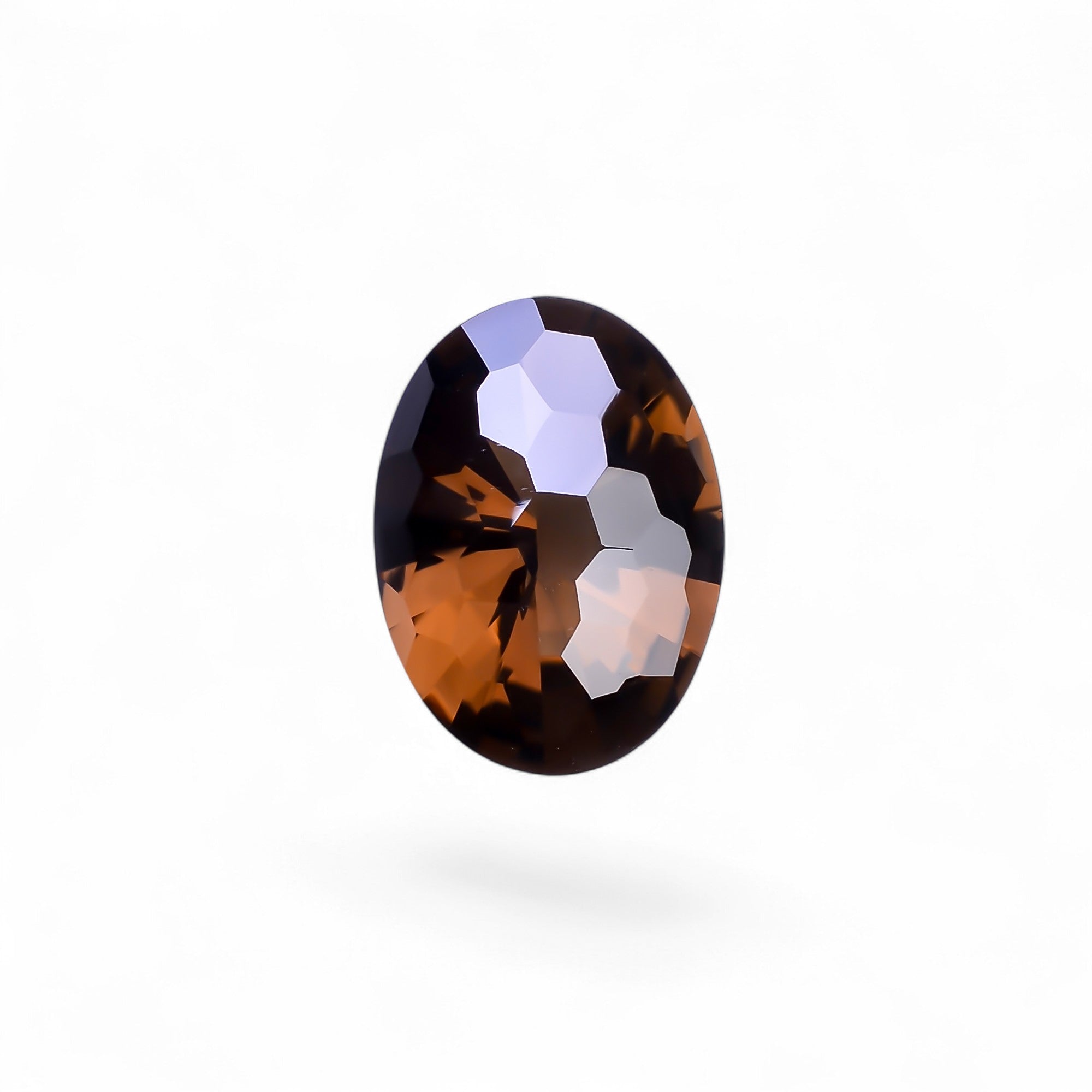 Natural Smoky Quartz Oval Shape Faceted Loose Gemstone For Making Jewelry 14.5 Ct. 20X15X9 mm Y-10496