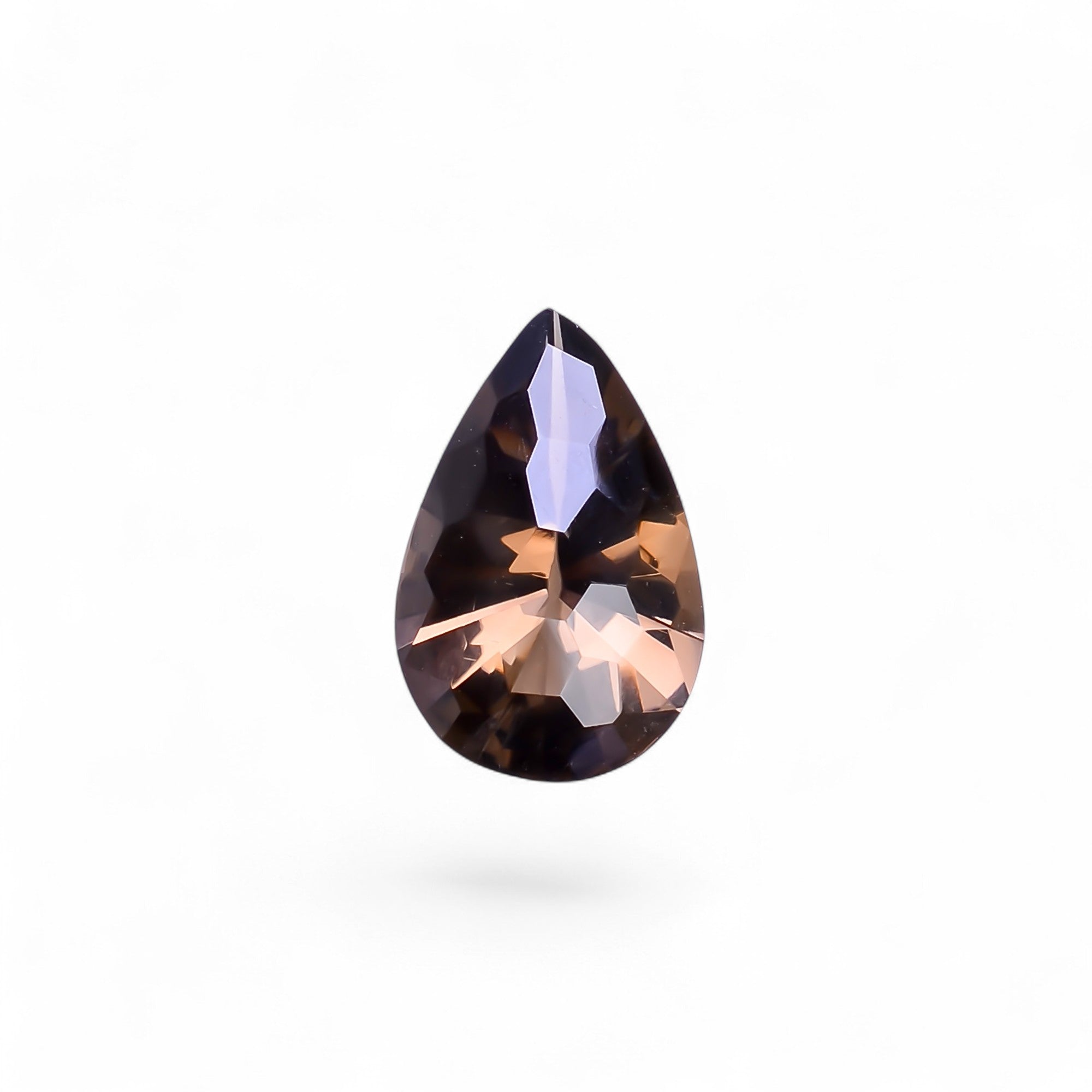 Natural Smoky Quartz Pear Shape Faceted Loose Gemstone For Making Jewelry 6.5 Ct. 17X11X7 mm Y-10497