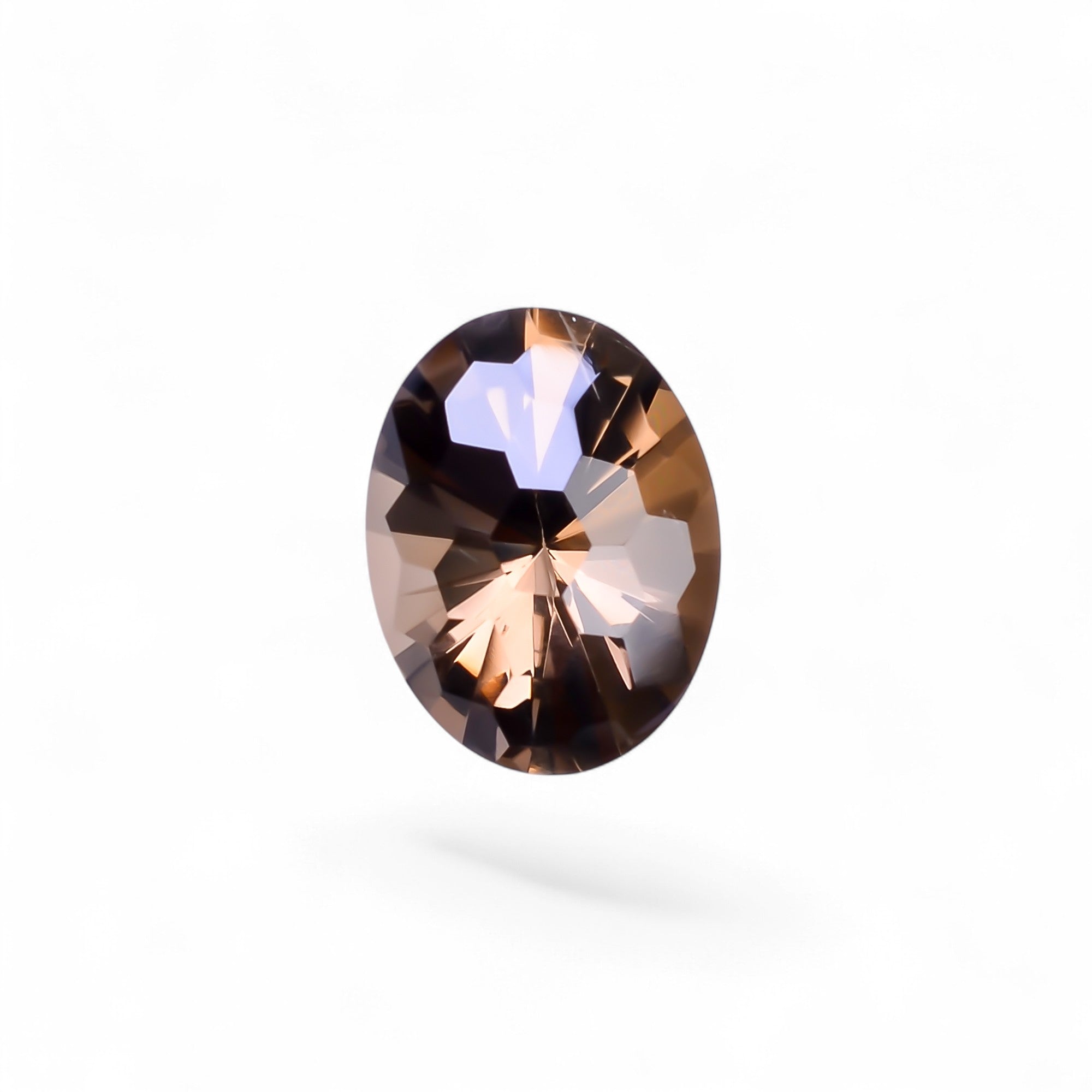 Natural Smoky Quartz Oval Shape Faceted Loose Gemstone For Making Jewelry 8 Ct. 15X12X9 mm Y-10500
