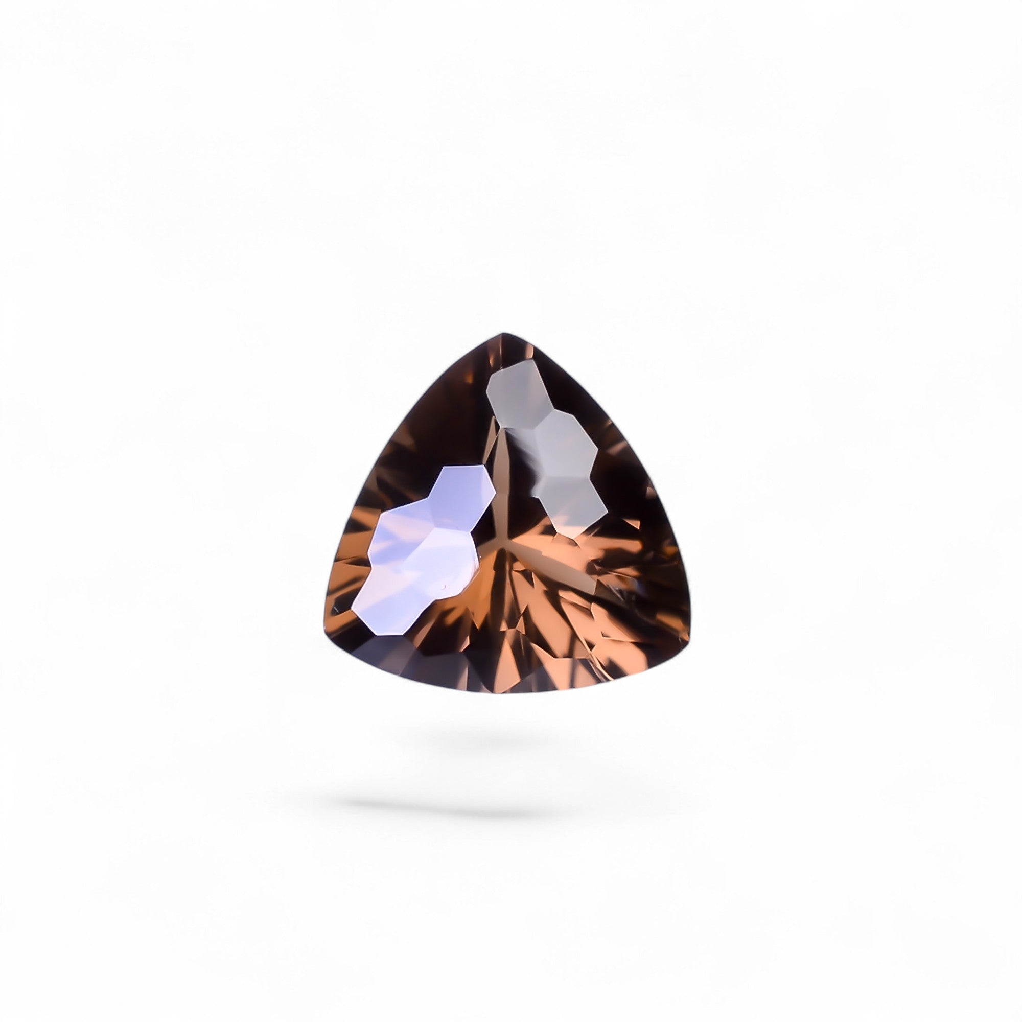 Natural Smoky Quartz Trillion Shape Faceted Loose Gemstone For Making Jewelry 11 Ct. 16X16X10 mm Y-10501