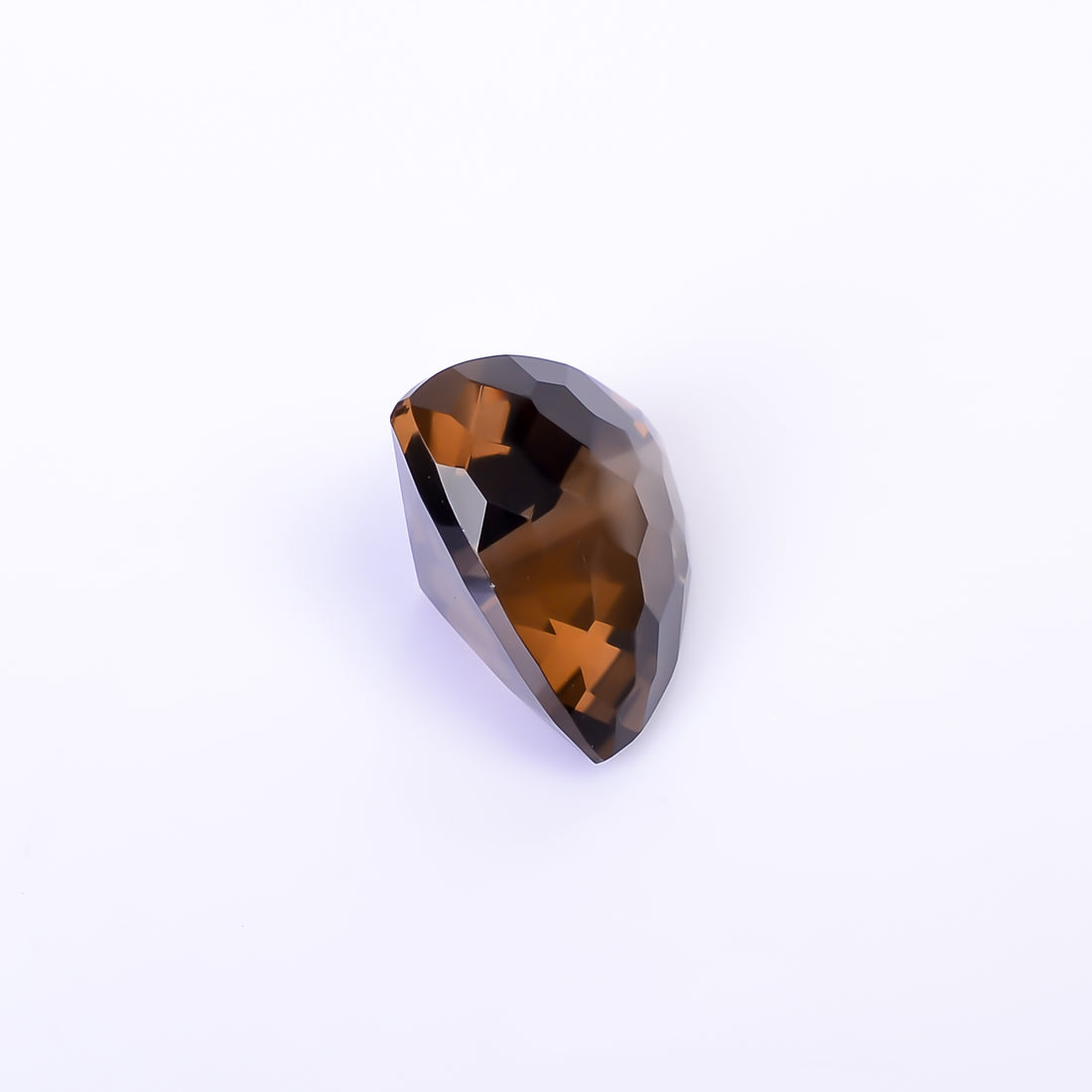 Natural Smoky Quartz Trillion Shape Faceted Loose Gemstone For Making Jewelry 8.5 Ct. 14X14X8 mm Y-10503