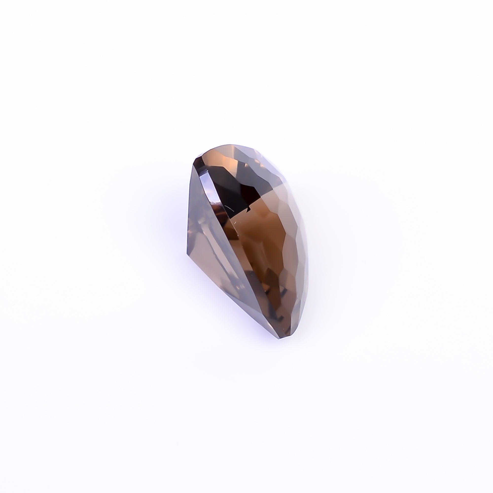 Natural Smoky Quartz Trillion Shape Faceted Loose Gemstone For Making Jewelry 8 Ct. 14X14X8 mm Y-10505