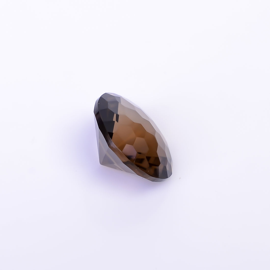 Natural Smoky Quartz Round Shape Faceted Loose Gemstone For Making Jewelry 6 Ct. 12X12X8 mm Y-10507