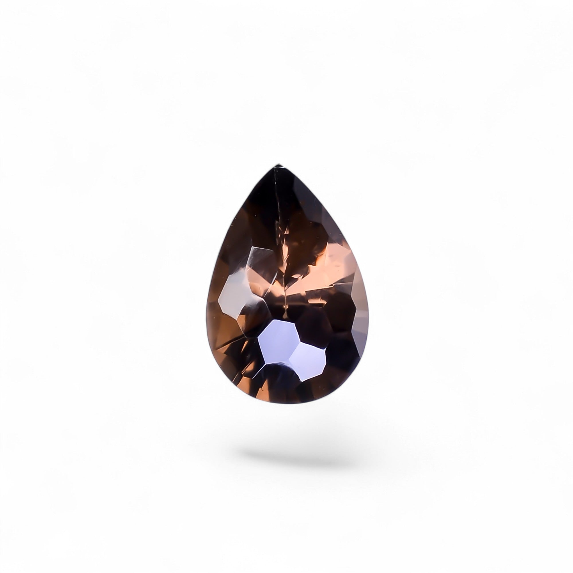 Natural Smoky Quartz Pear Shape Faceted Loose Gemstone For Making Jewelry 6.5 Ct. 15X10X8 mm Y-10508
