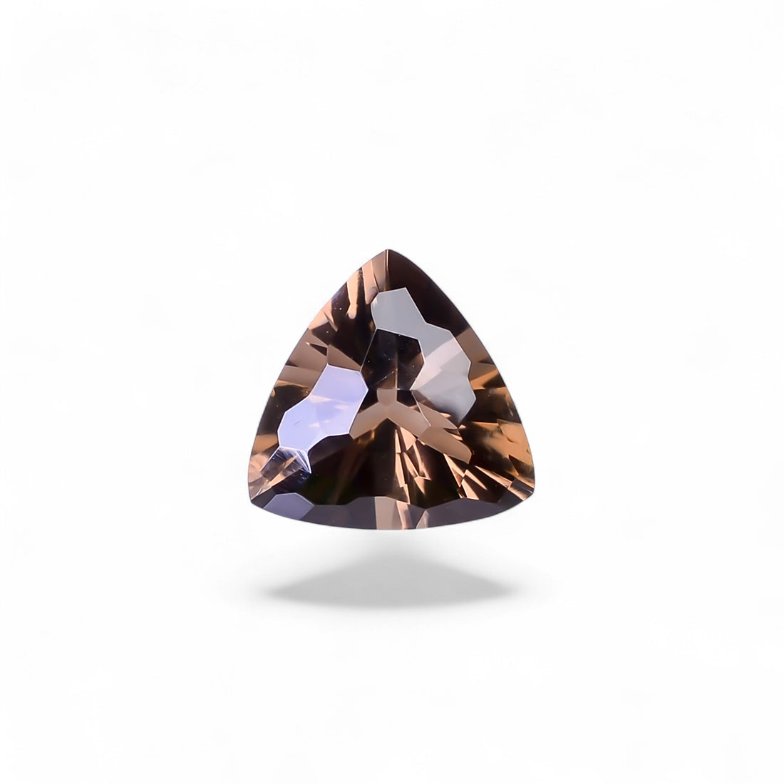 Natural Smoky Quartz Trillion Shape Faceted Loose Gemstone For Making Jewelry 3.5 Ct. 10X10X7 mm Y-10512