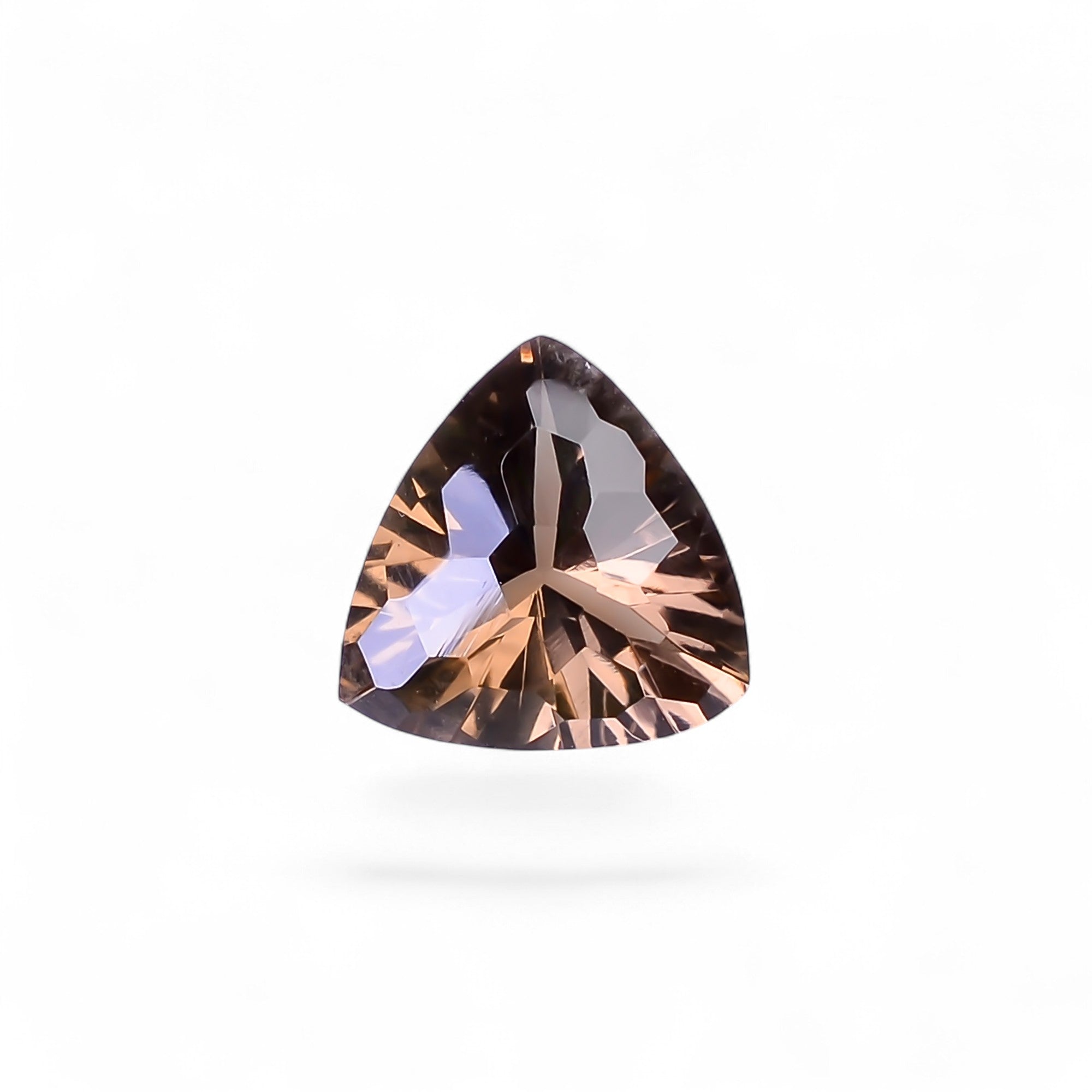 Natural Smoky Quartz Trillion Shape Faceted Loose Gemstone For Making Jewelry 3 Ct. 10X10X6 mm Y-10513