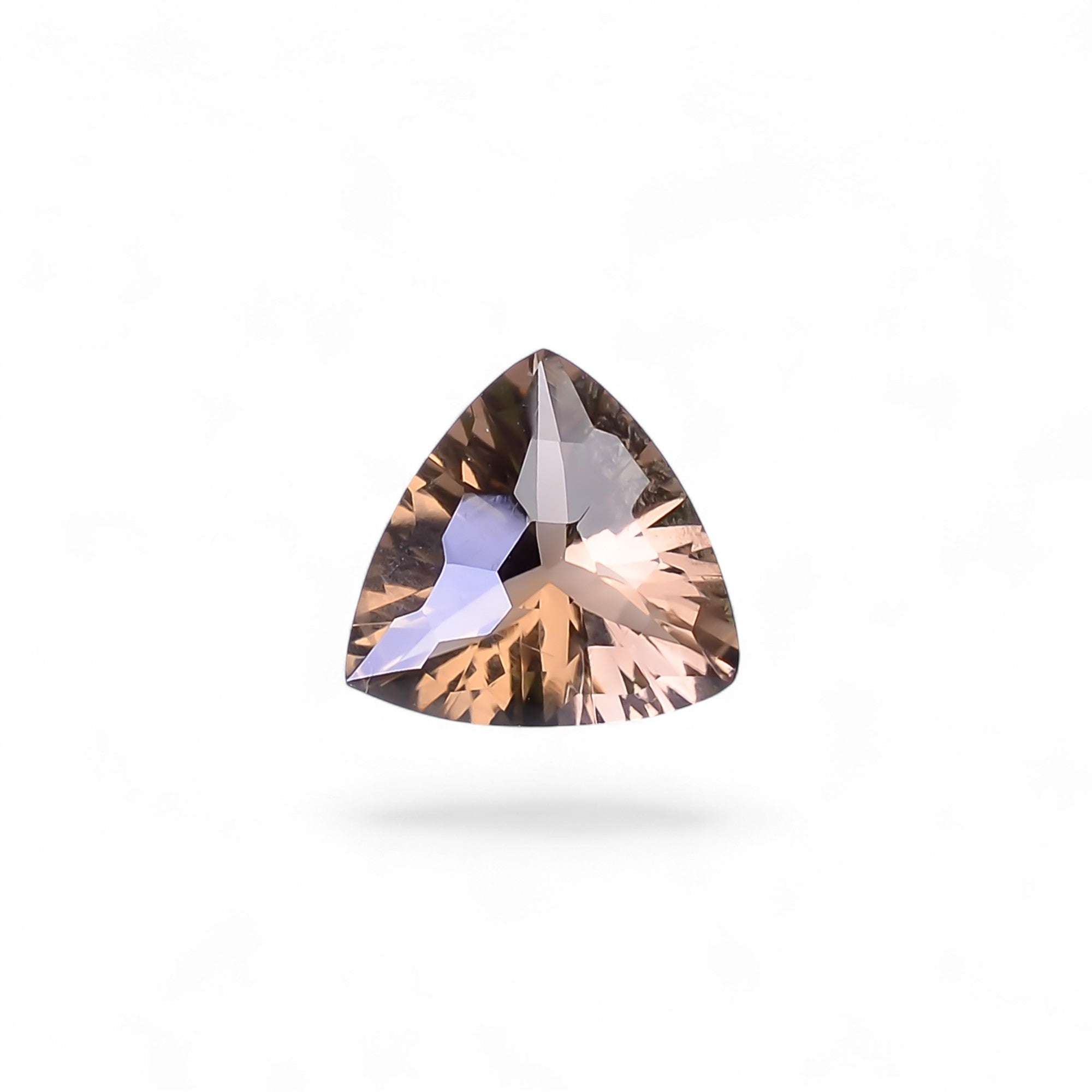 Natural Smoky Quartz Trillion Shape Faceted Loose Gemstone For Making Jewelry 3.5 Ct. 10X10X6 mm Y-10514