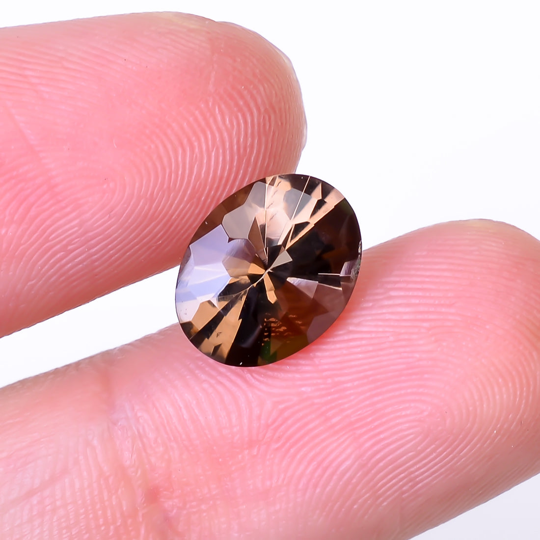 Natural Smoky Quartz Oval Shape Faceted Loose Gemstone For Making Jewelry 2.5 Ct. 10X8X6 mm Y-10517