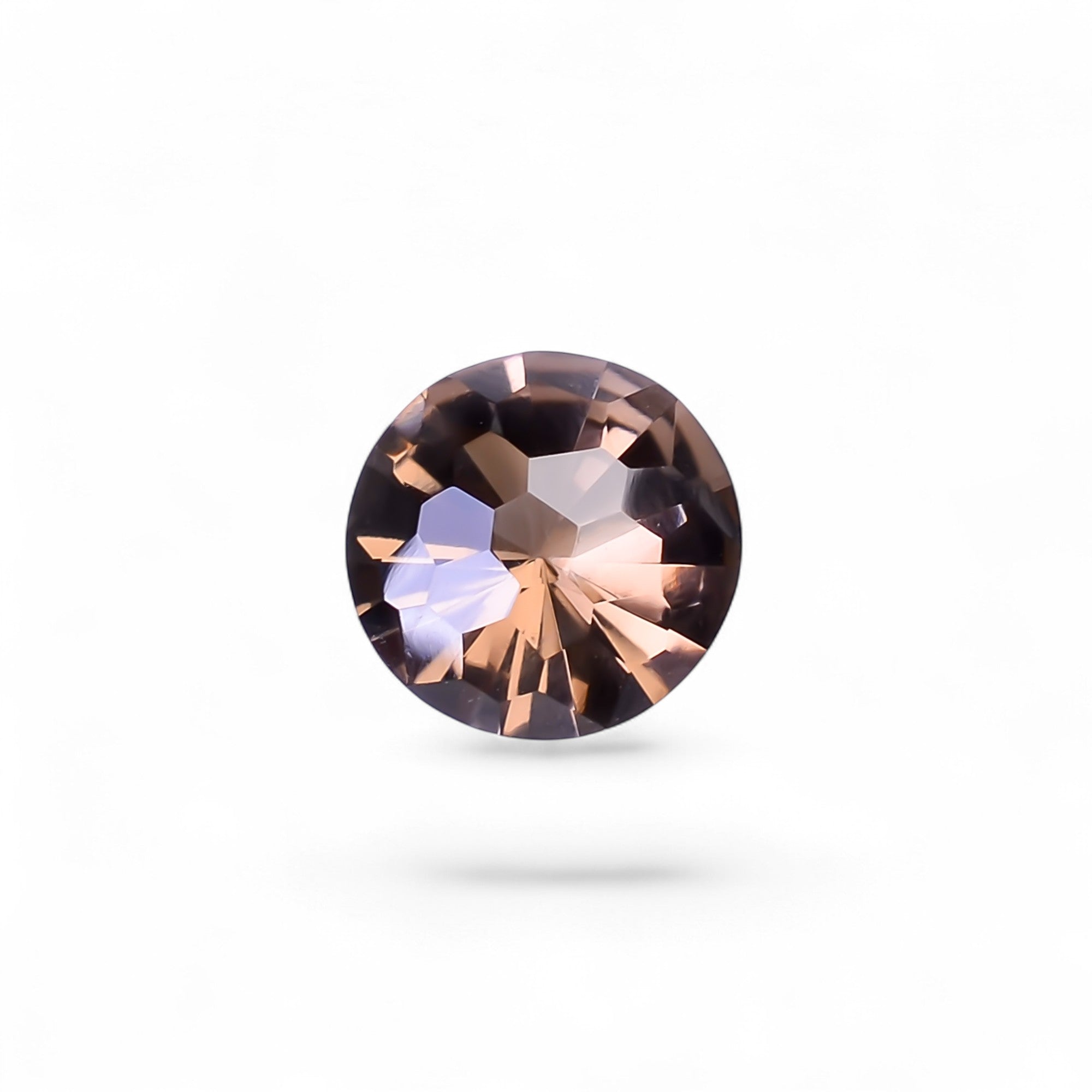 Natural Smoky Quartz Round Shape Faceted Loose Gemstone For Making Jewelry 3.5 Ct. 10X10X6 mm Y-10518