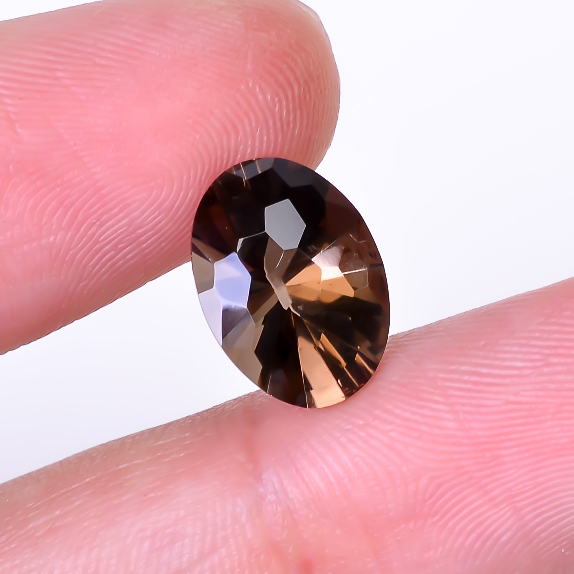 Natural Smoky Quartz Oval Shape Faceted Loose Gemstone For Making Jewelry 4 Ct. 12X9X7 mm Y-10519