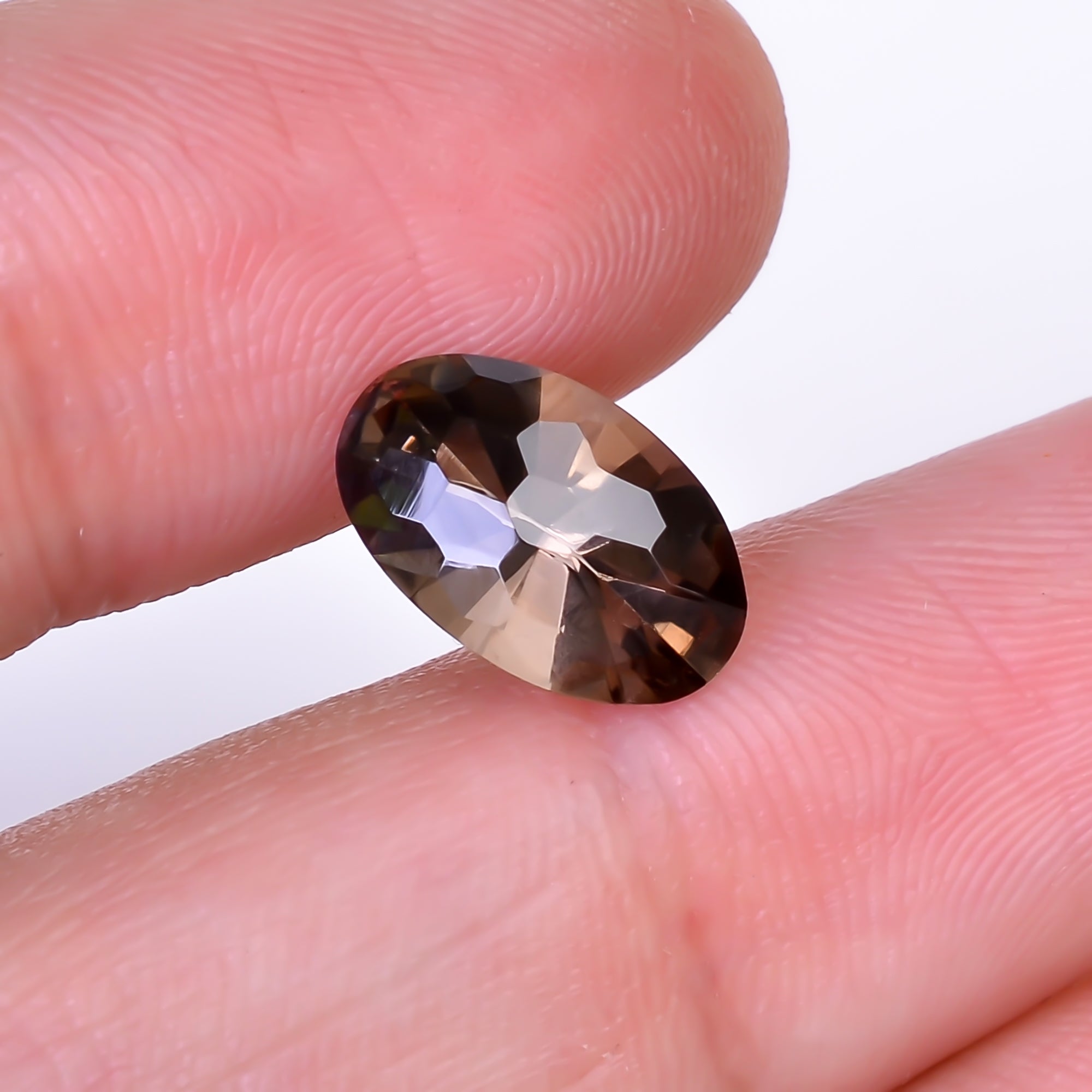 Natural Smoky Quartz Oval Shape Faceted Loose Gemstone For Making Jewelry 2.5 Ct. 11X7X5 mm Y-10520