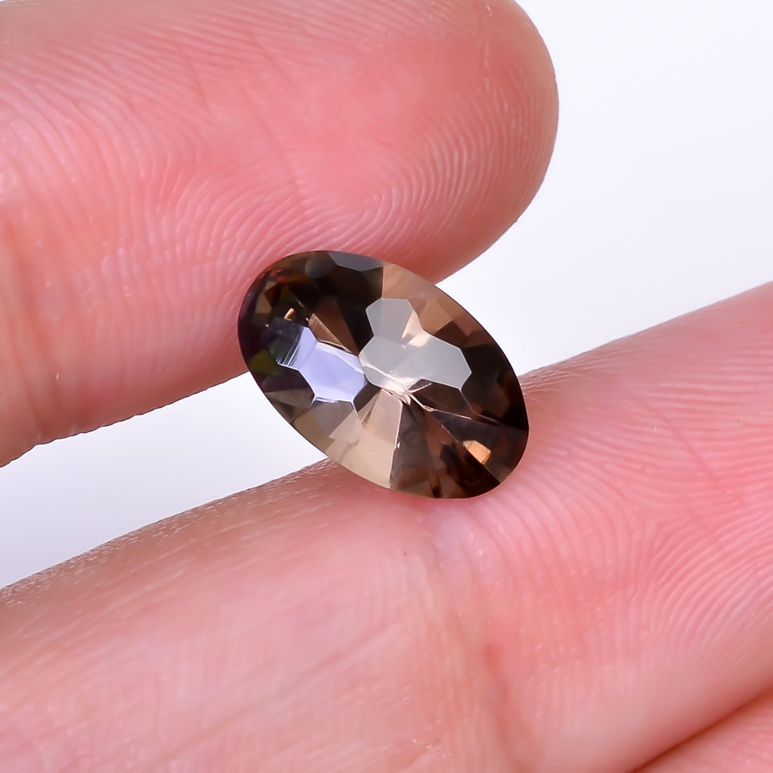 Natural Smoky Quartz Oval Shape Faceted Loose Gemstone For Making Jewelry 2.5 Ct. 11X7X5 mm Y-10520