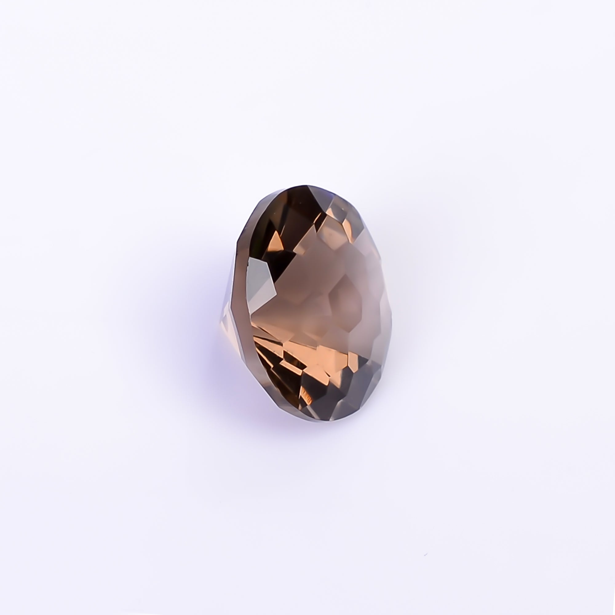 Natural Smoky Quartz Round Shape Faceted Loose Gemstone For Making Jewelry 2.5 Ct. 9X9X6 mm Y-10521