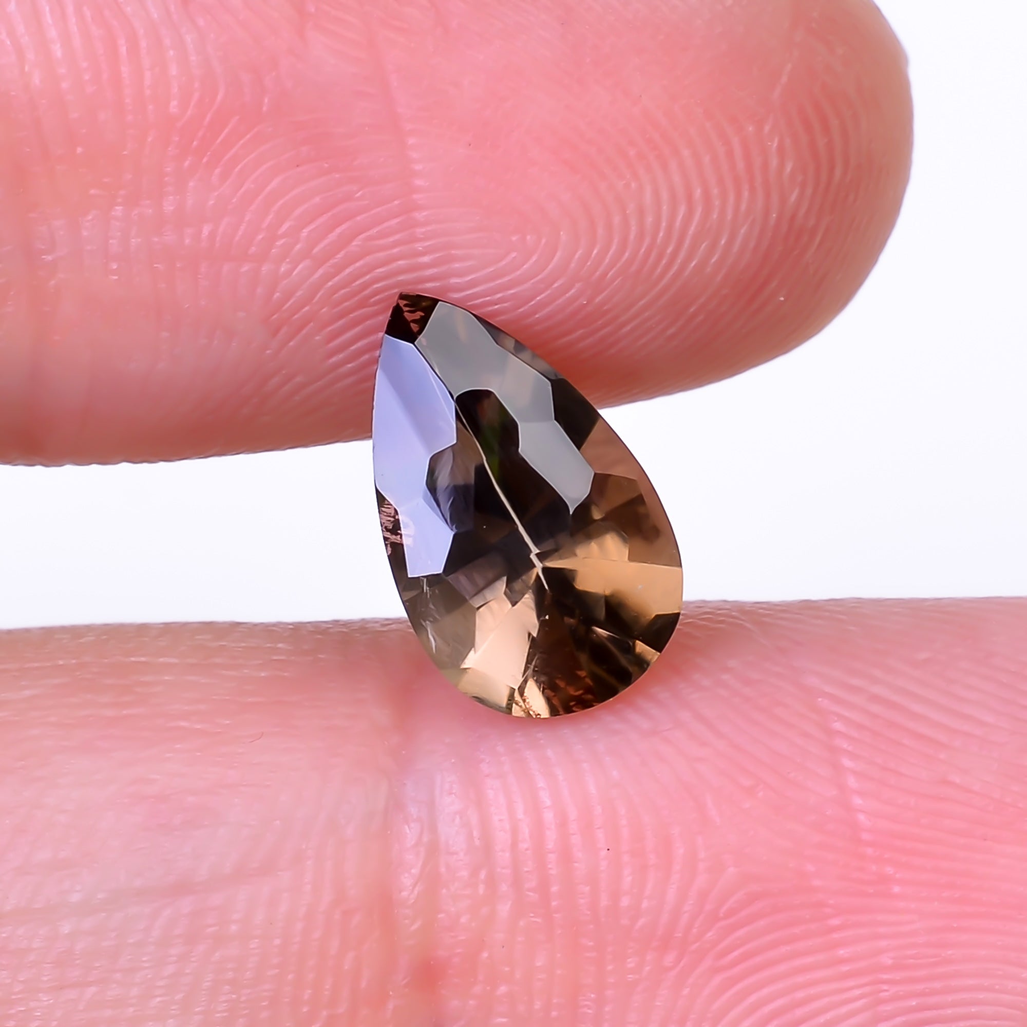 Natural Smoky Quartz Pear Shape Faceted Loose Gemstone For Making Jewelry 1.5 Ct. 10X6X5 mm Y-10522