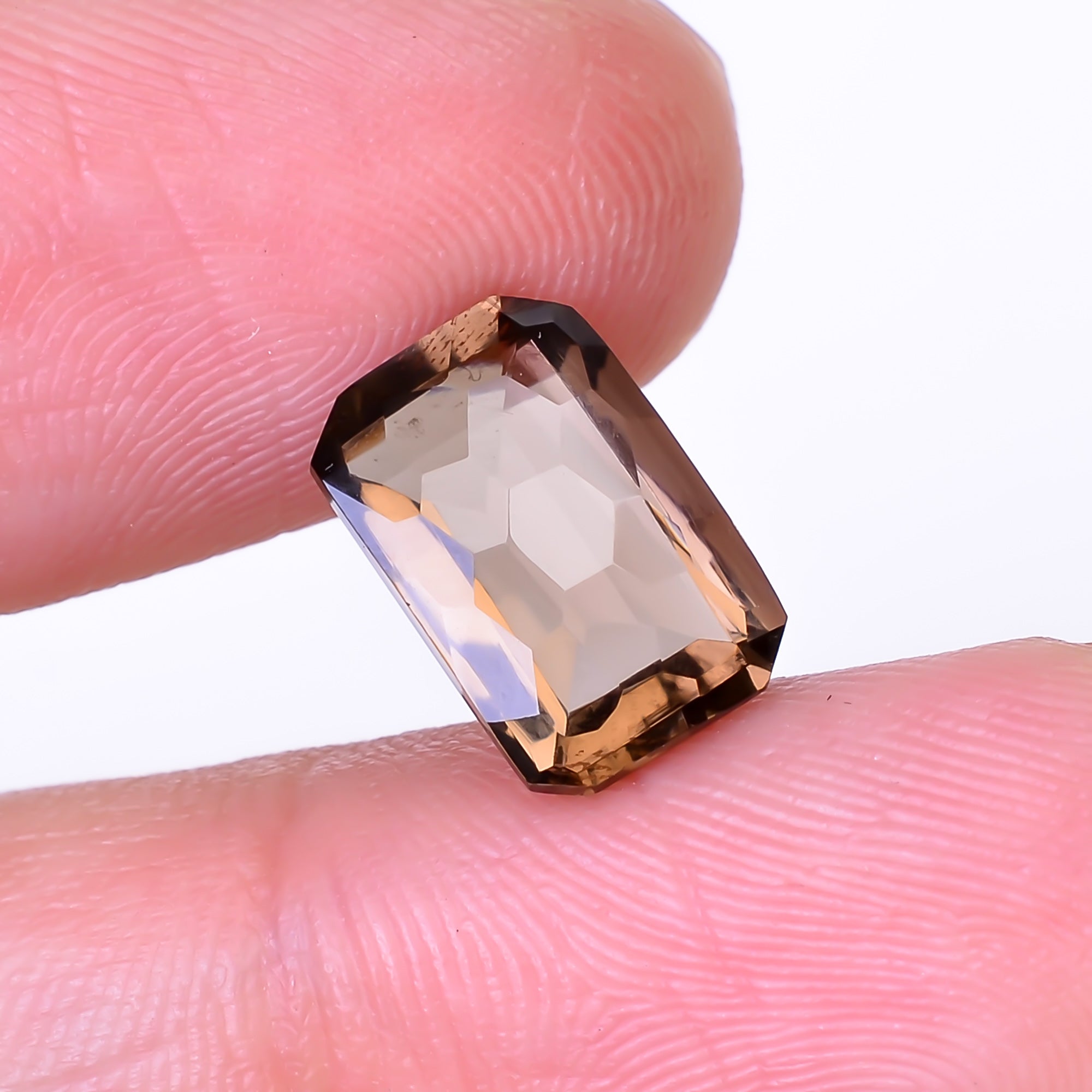 Natural Smoky Quartz Radiant Shape Faceted Loose Gemstone For Making Jewelry 3.5 Ct. 11X7X5 mm Y-10523