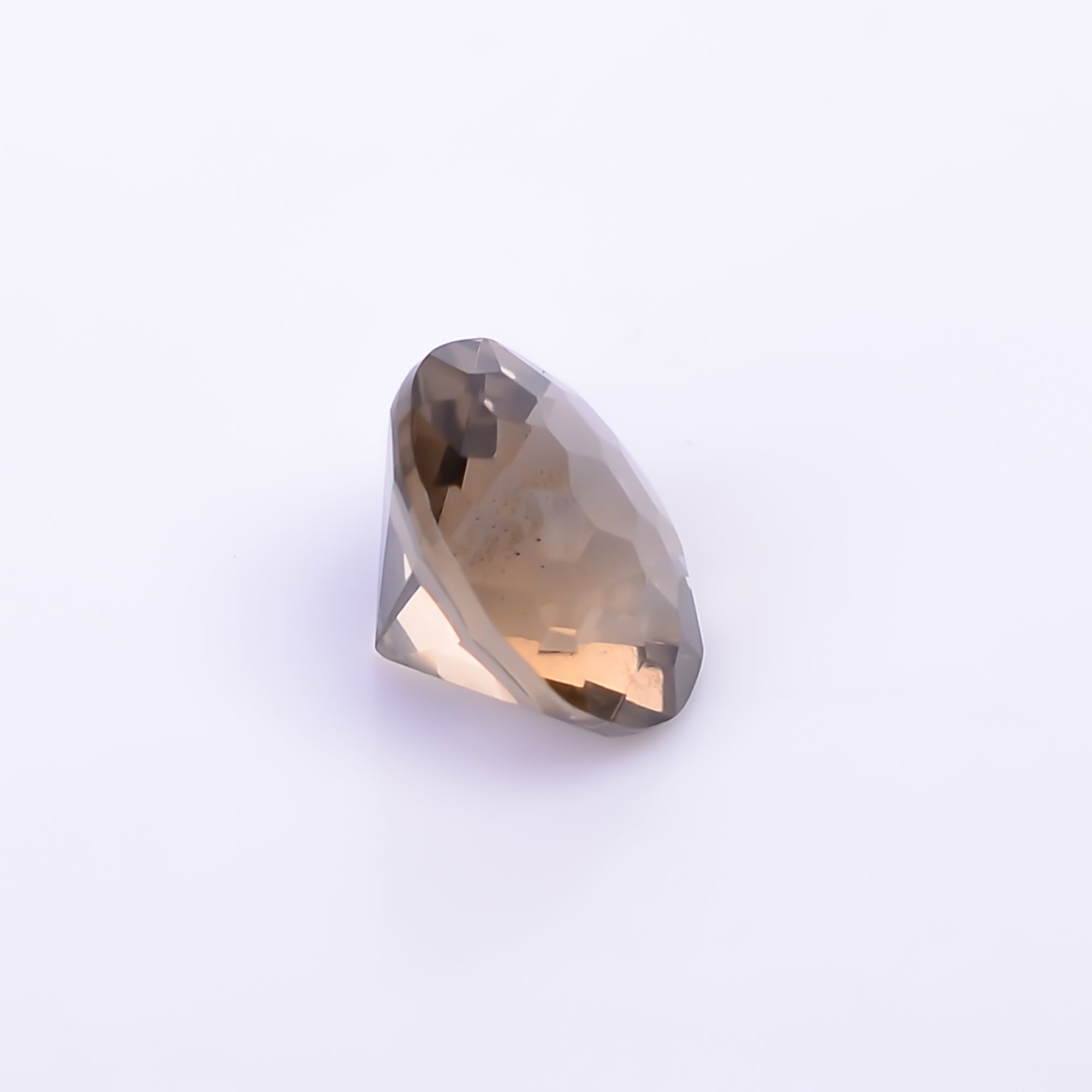 Natural Smoky Quartz Round Shape Faceted Loose Gemstone For Making Jewelry 2.5 Ct. 9X9X6 mm Y-10524