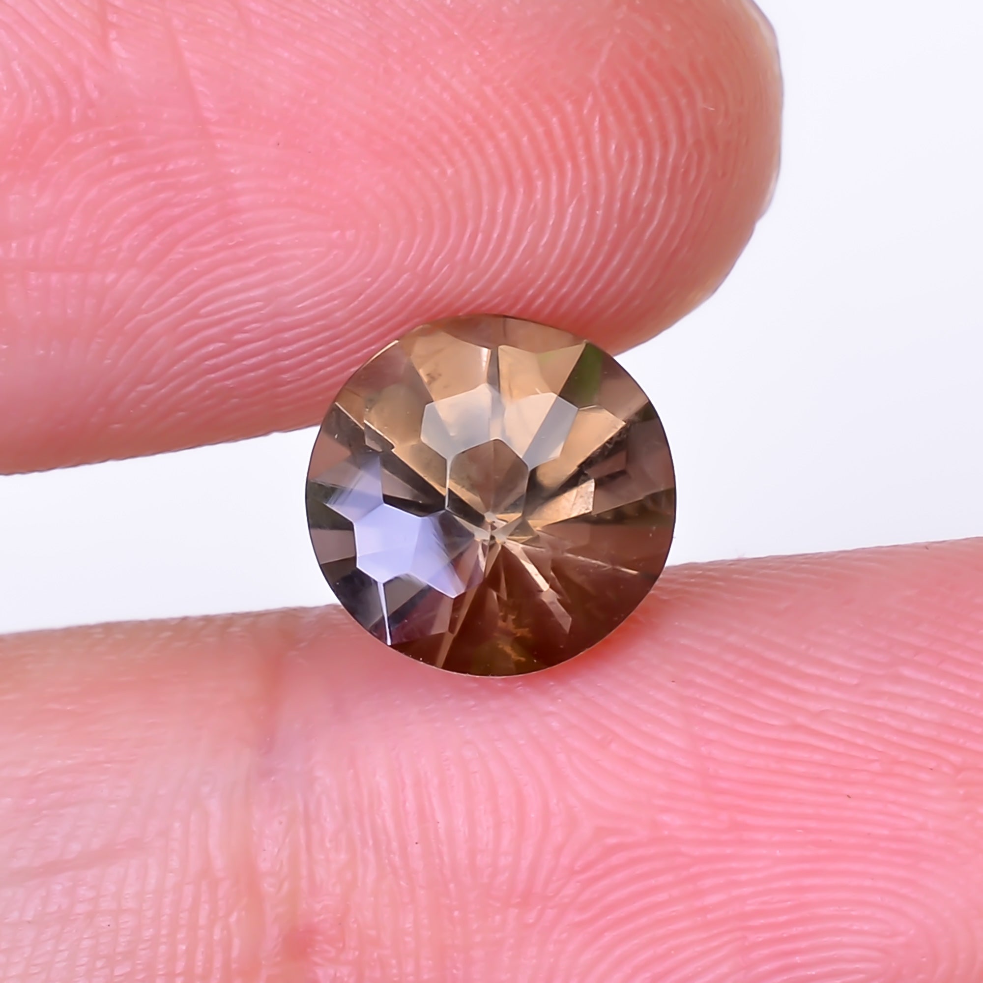 Natural Smoky Quartz Round Shape Faceted Loose Gemstone For Making Jewelry 2.5 Ct. 9X9X6 mm Y-10524