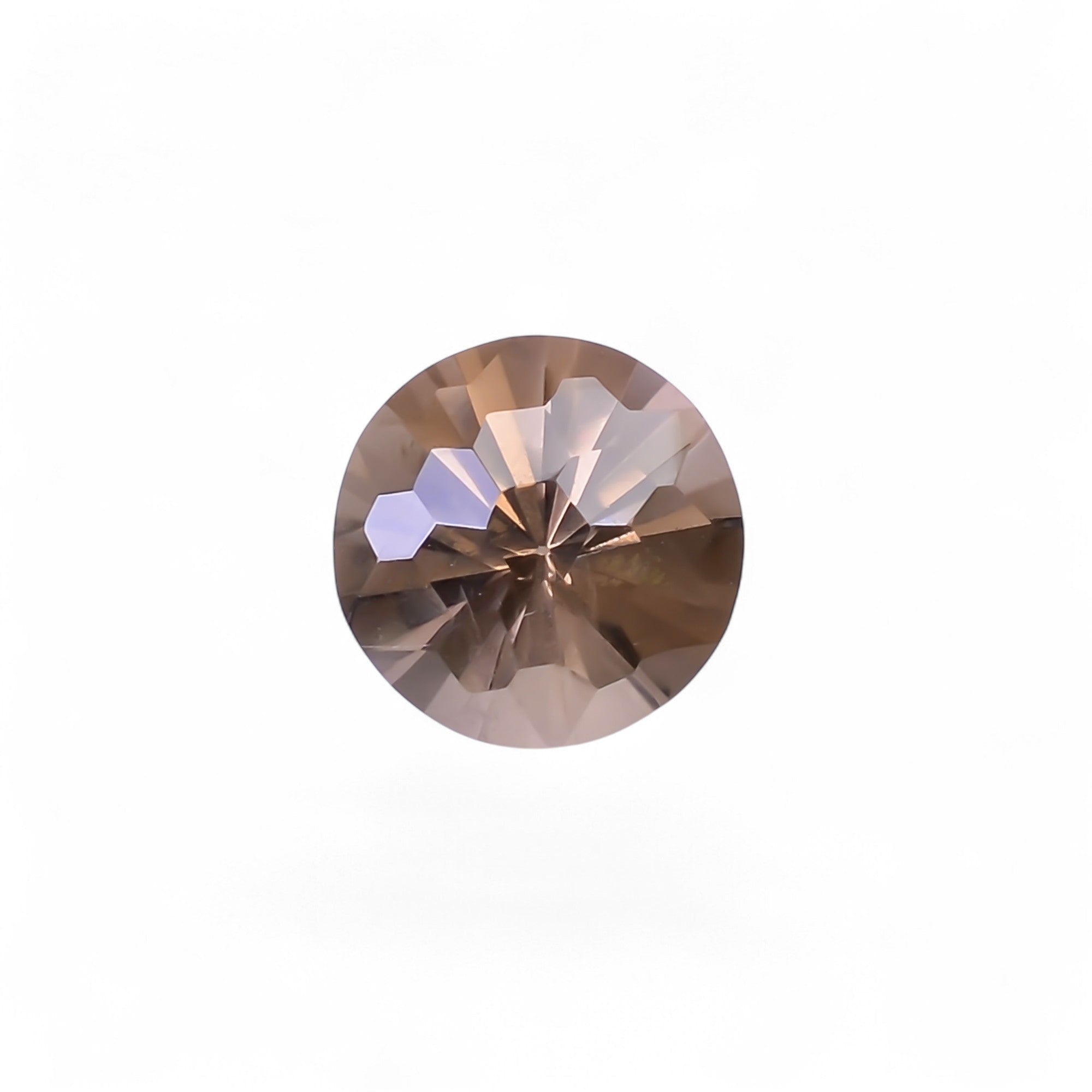 Natural Smoky Quartz Round Shape Faceted Loose Gemstone For Making Jewelry 2.5 Ct. 9X9X6 mm Y-10524
