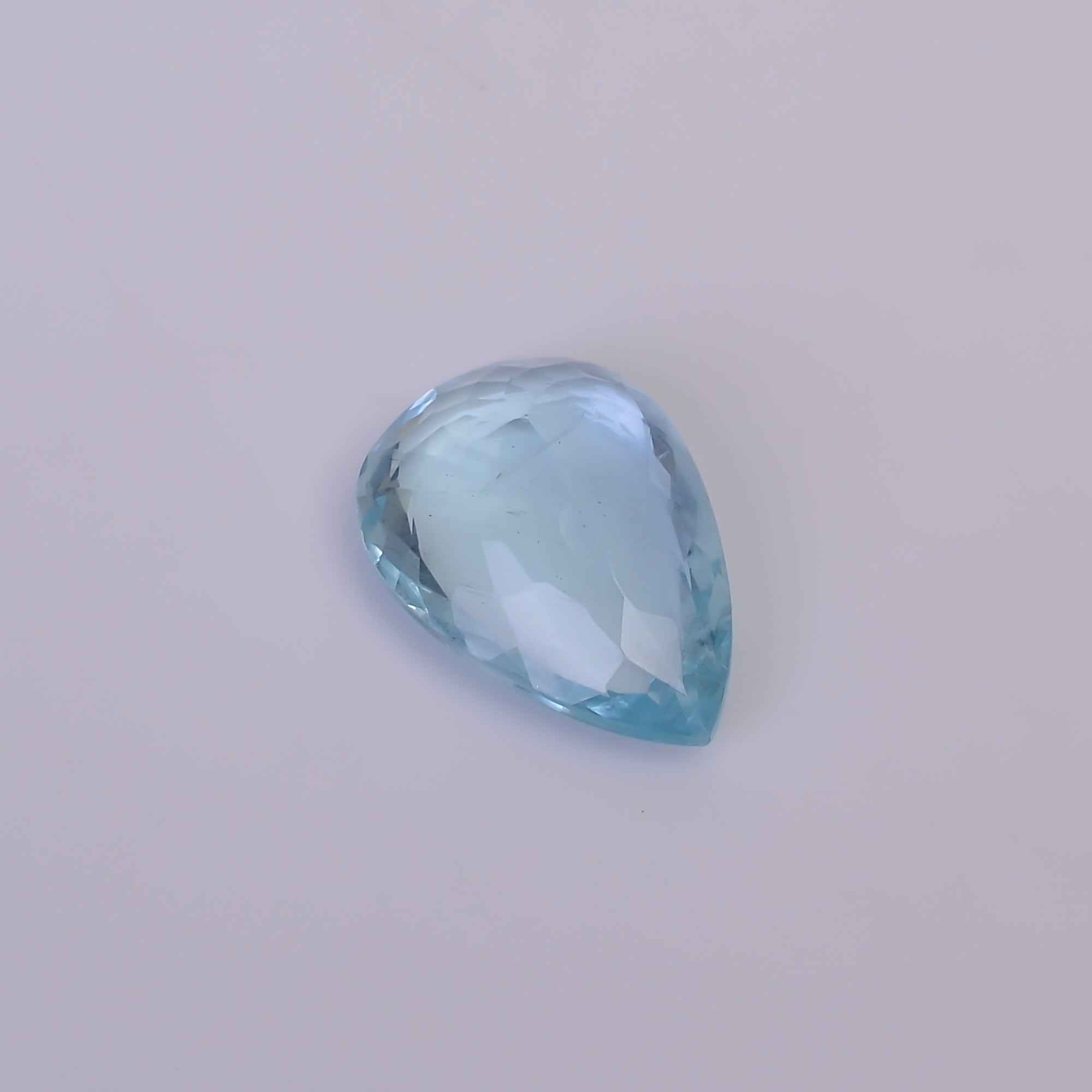 Natural Aquamarine Pear Shape Cut Stone Loose Gemstone For Making Jewelry 5.5 Ct. 15X11X5 mm Y-10526