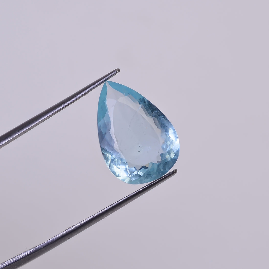 Natural Aquamarine Pear Shape Cut Stone Loose Gemstone For Making Jewelry 5.5 Ct. 15X11X5 mm Y-10526
