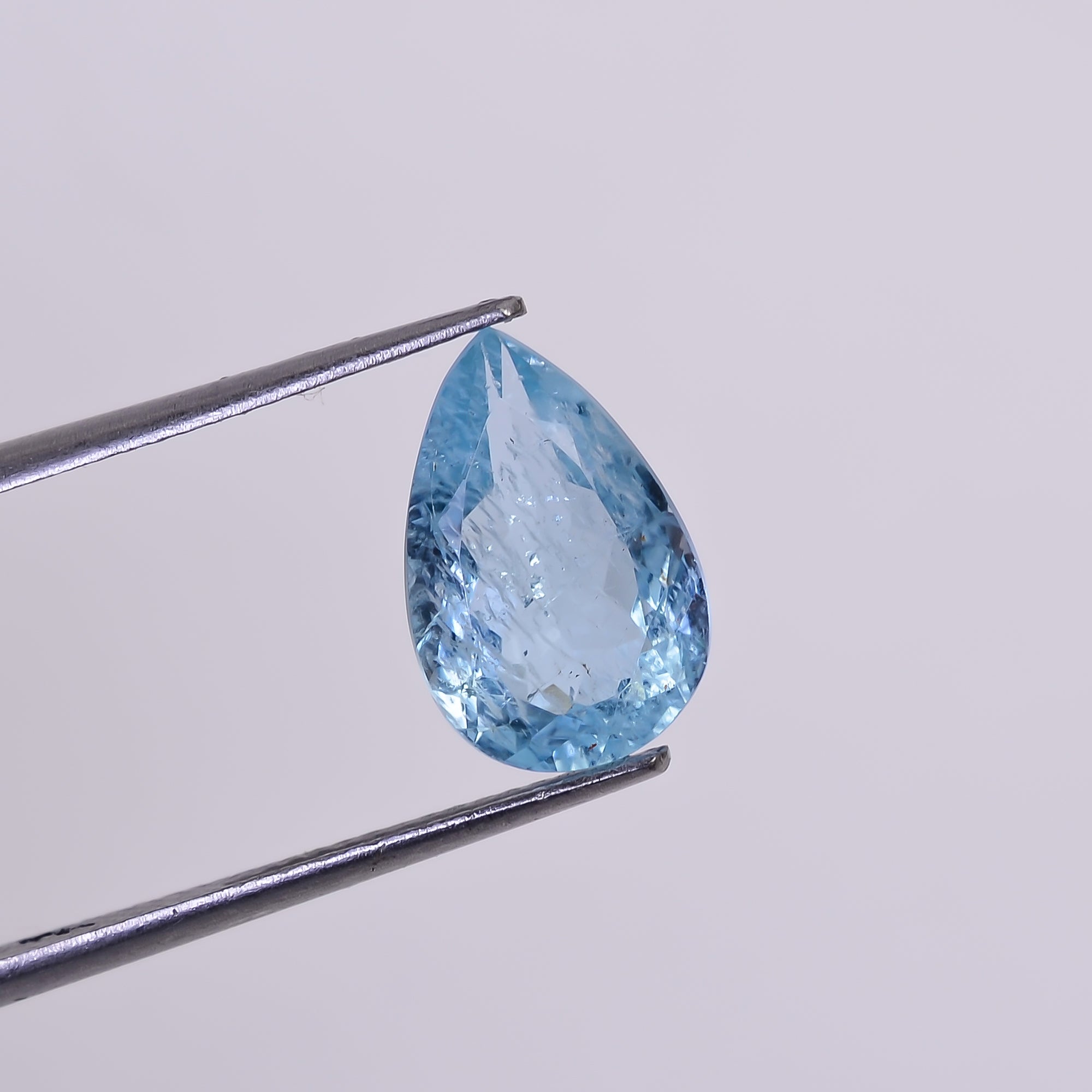Natural Aquamarine Pear Shape Cut Stone Loose Gemstone For Making Jewelry 2.5 Ct. 11X7X5 mm Y-10527