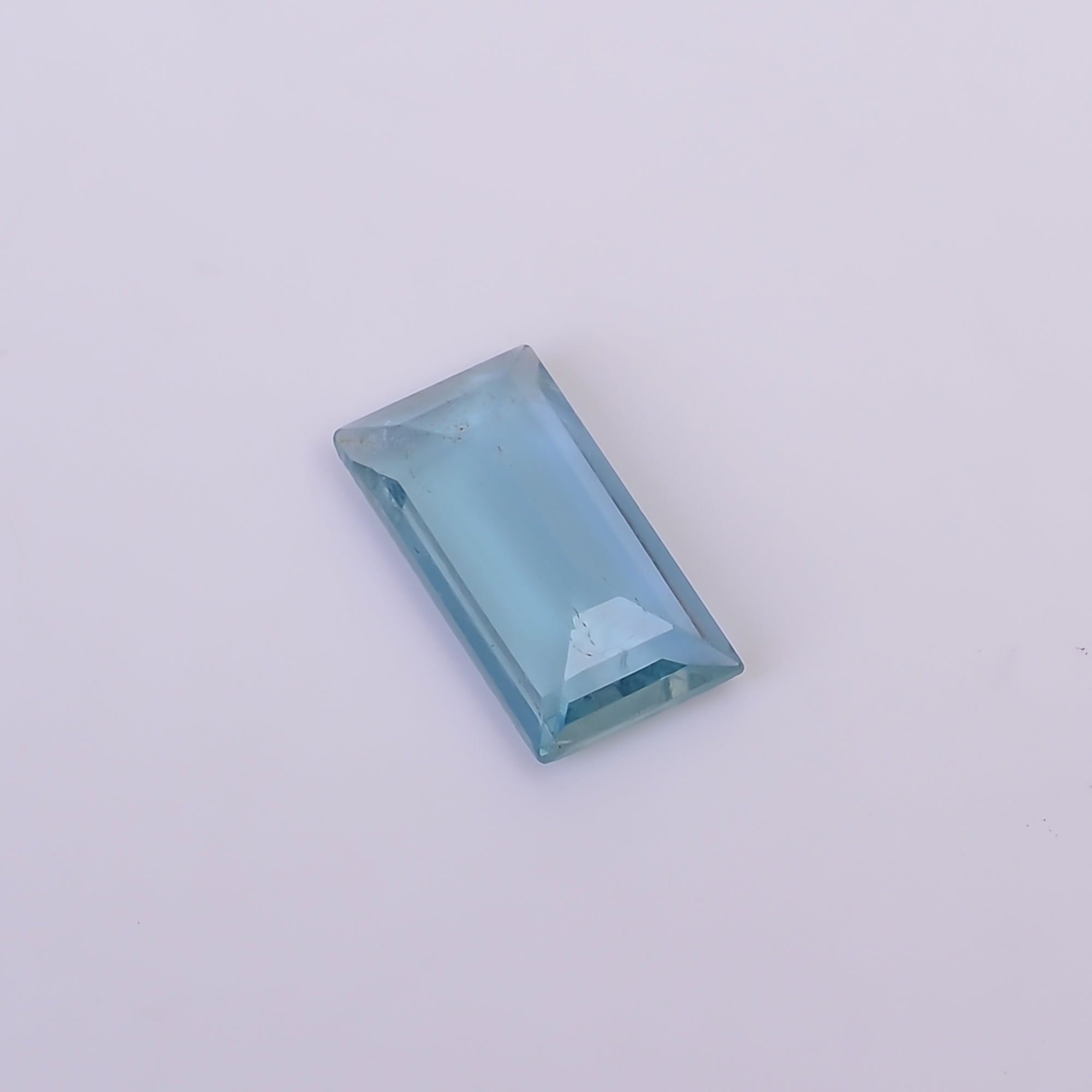 Natural Aquamarine Rectangle Shape Cut Stone Loose Gemstone For Making Jewelry 1.5 Ct. 11X6X3 mm Y-10528