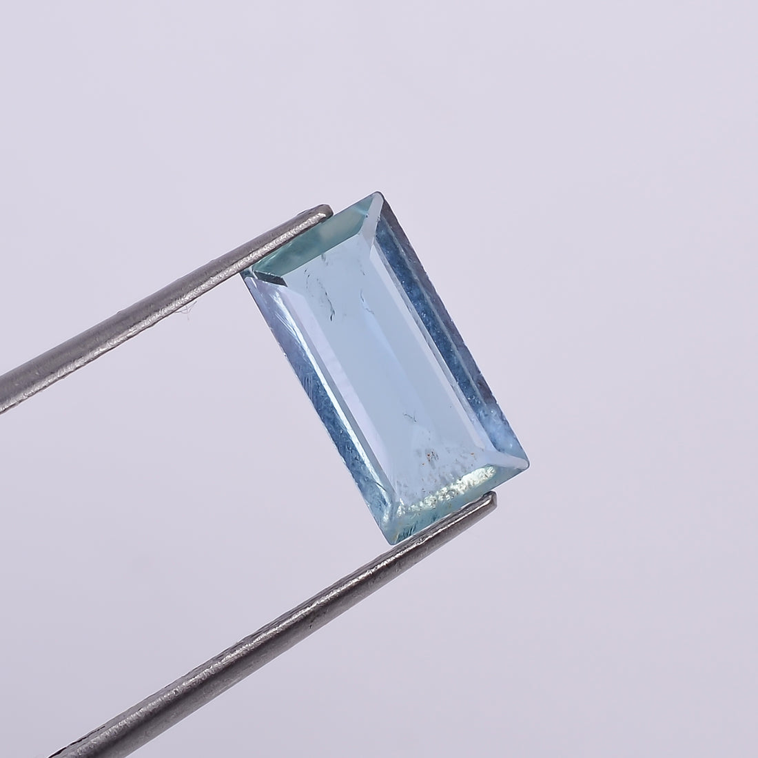 Natural Aquamarine Rectangle Shape Cut Stone Loose Gemstone For Making Jewelry 1.5 Ct. 11X6X3 mm Y-10528