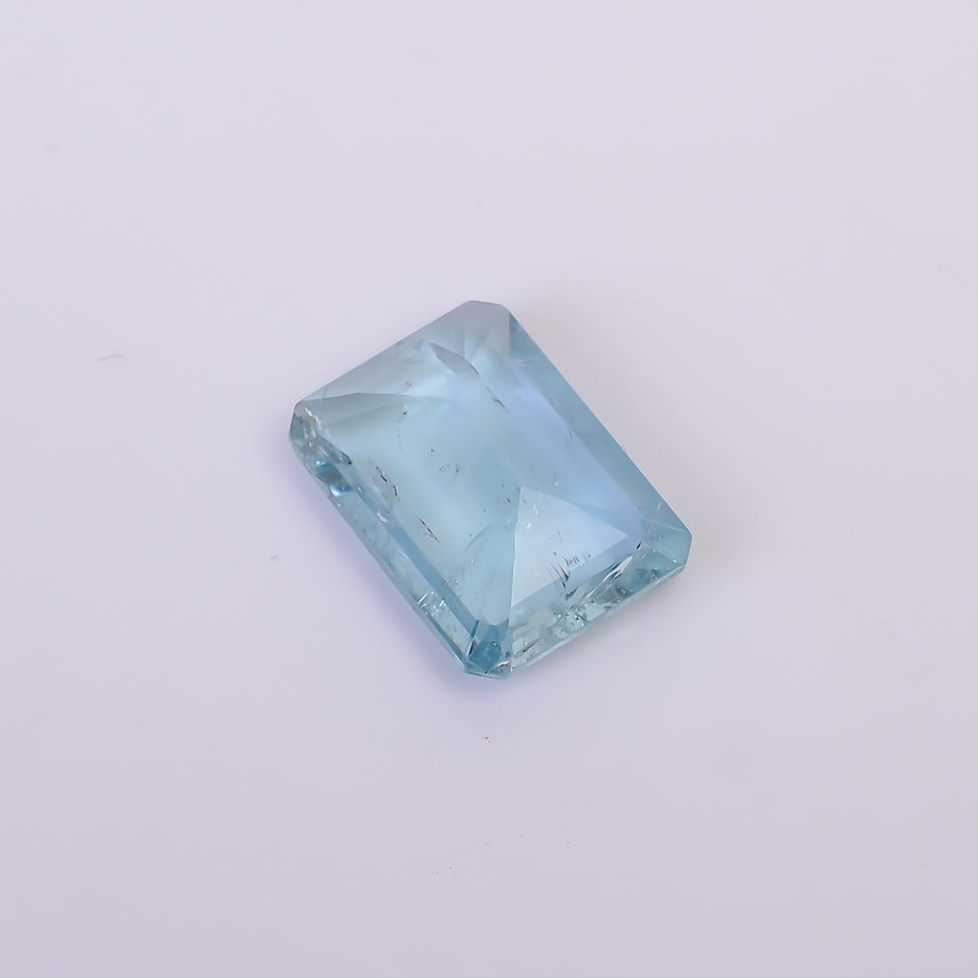 Natural Aquamarine Radiant Shape Cut Stone Loose Gemstone For Making Jewelry 4 Ct. 13X9X4 mm Y-10529