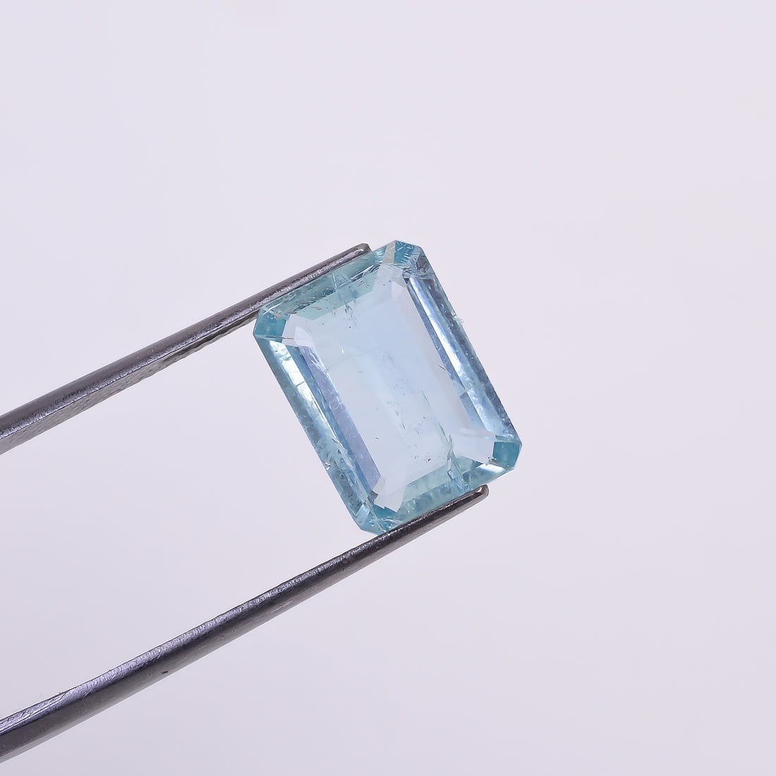Natural Aquamarine Radiant Shape Cut Stone Loose Gemstone For Making Jewelry 4 Ct. 13X9X4 mm Y-10529