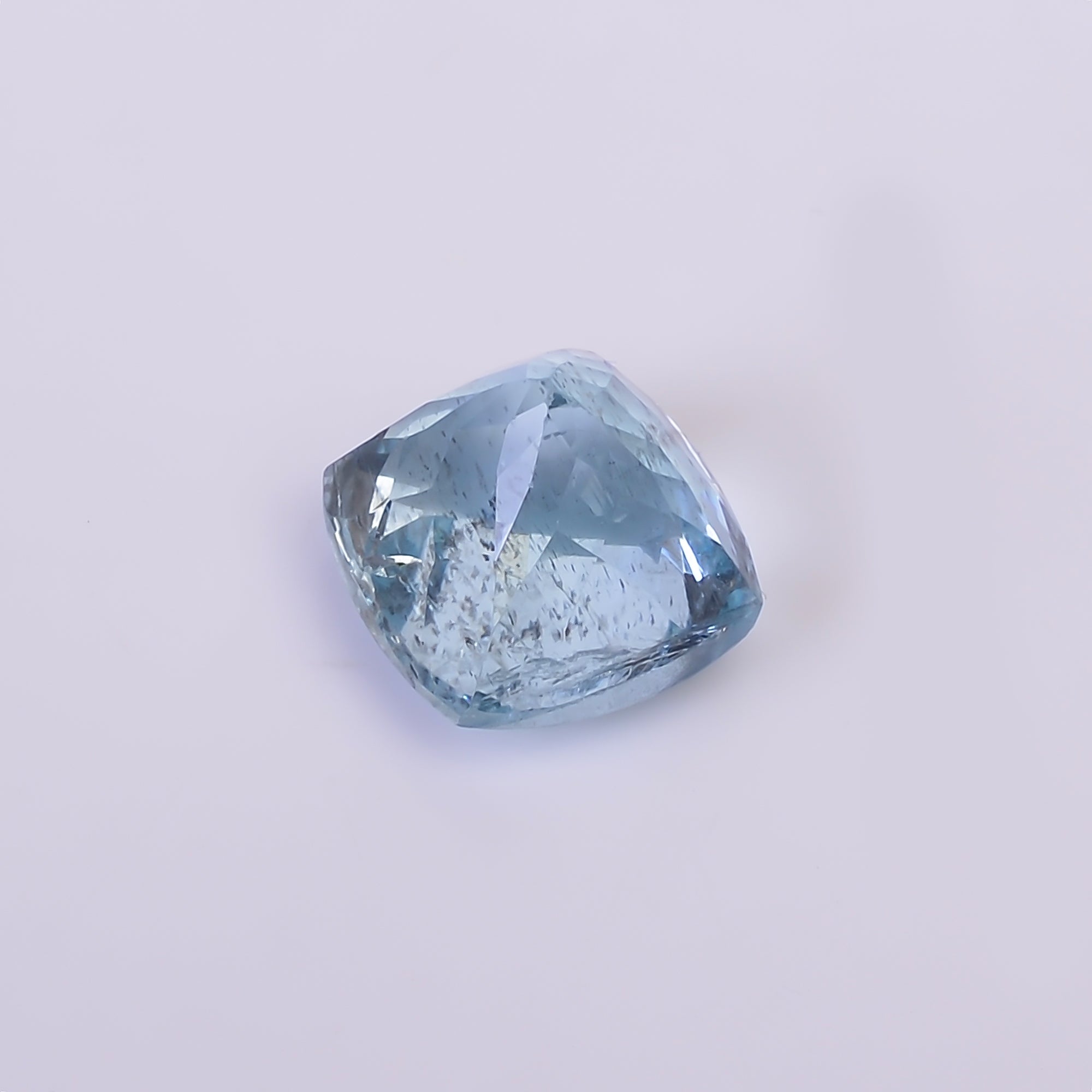 Natural Aquamarine Cushion Shape Cut Stone Loose Gemstone For Making Jewelry 7 Ct. 10X10X9 mm Y-10530