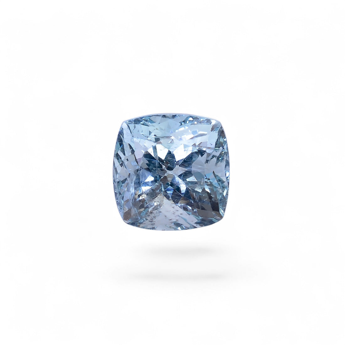 Natural Aquamarine Cushion Shape Cut Stone Loose Gemstone For Making Jewelry 7 Ct. 10X10X9 mm Y-10530