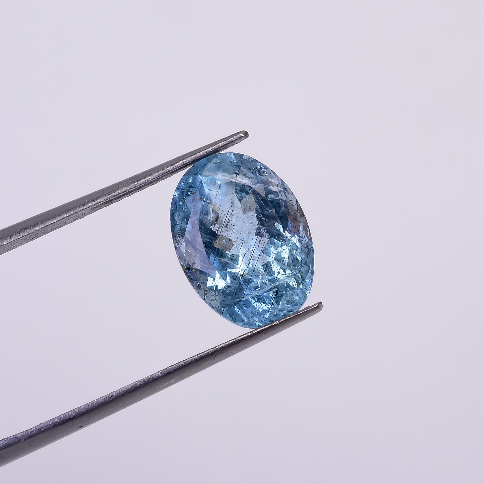 Natural Aquamarine Oval Shape Cut Stone Loose Gemstone For Making Jewelry 4.5 Ct. 12X9X6 mm Y-10531