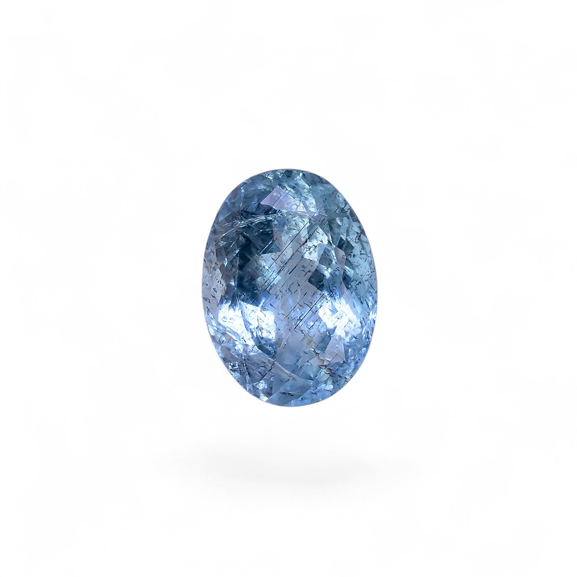 Natural Aquamarine Oval Shape Cut Stone Loose Gemstone For Making Jewelry 4.5 Ct. 12X9X6 mm Y-10531