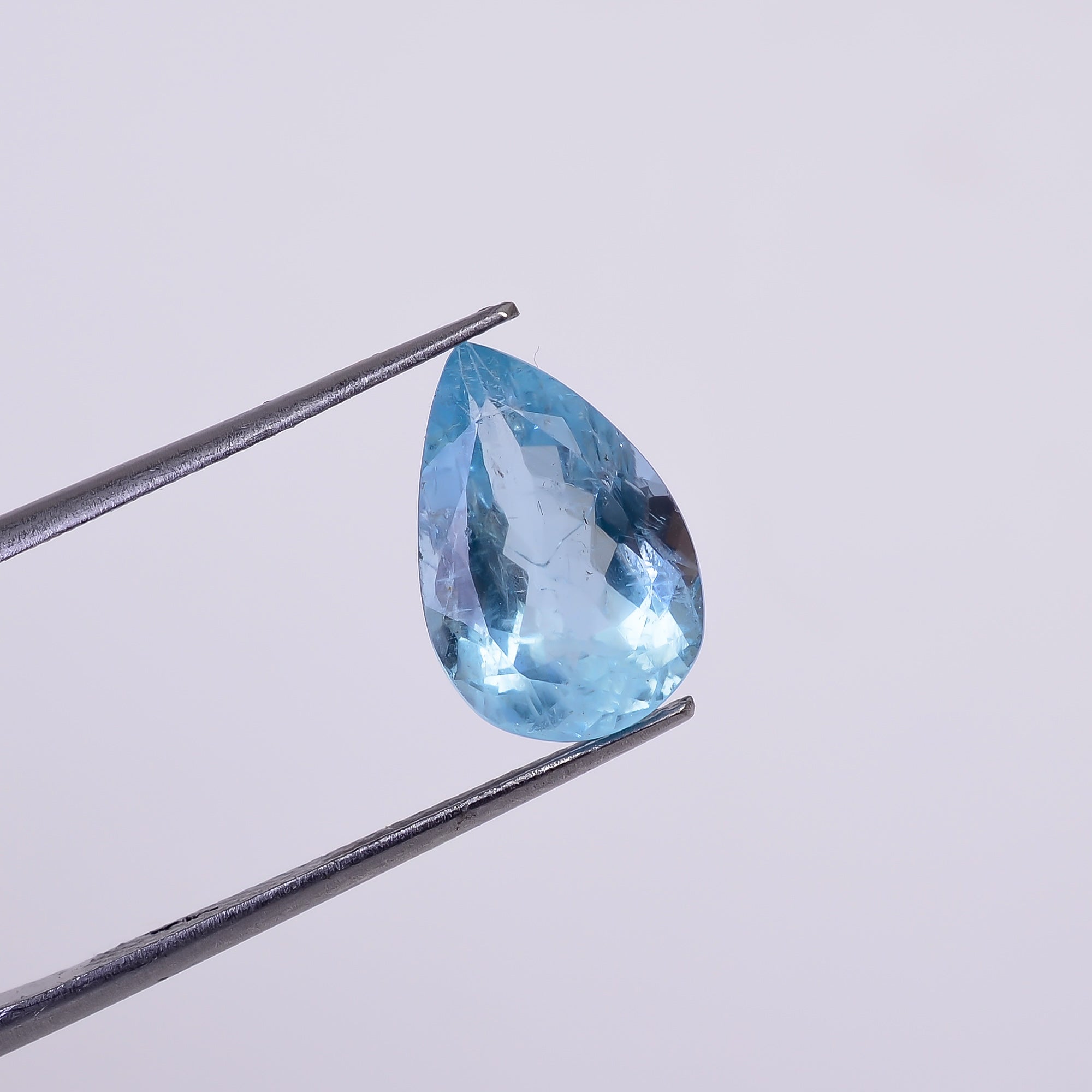 Natural Aquamarine Pear Shape Cut Stone Loose Gemstone For Making Jewelry 3.5 Ct. 13X8X6 MM Y-10532