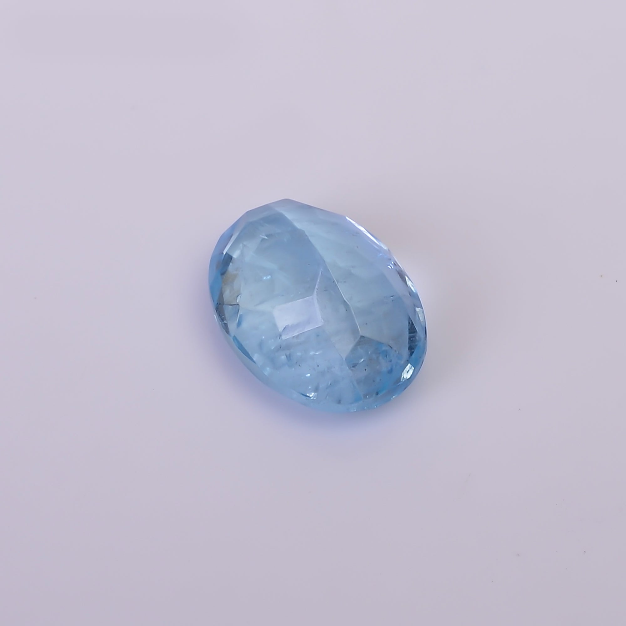 Natural Aquamarine Oval Shape Cut Stone Loose Gemstone For Making Jewelry 3.5 Ct. 11X8X5 MM Y-10533