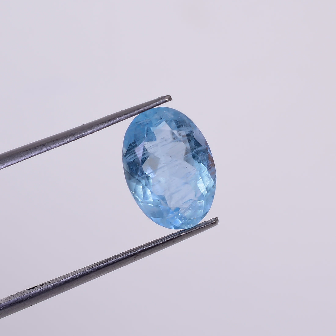 Natural Aquamarine Oval Shape Cut Stone Loose Gemstone For Making Jewelry 3.5 Ct. 11X8X5 MM Y-10533