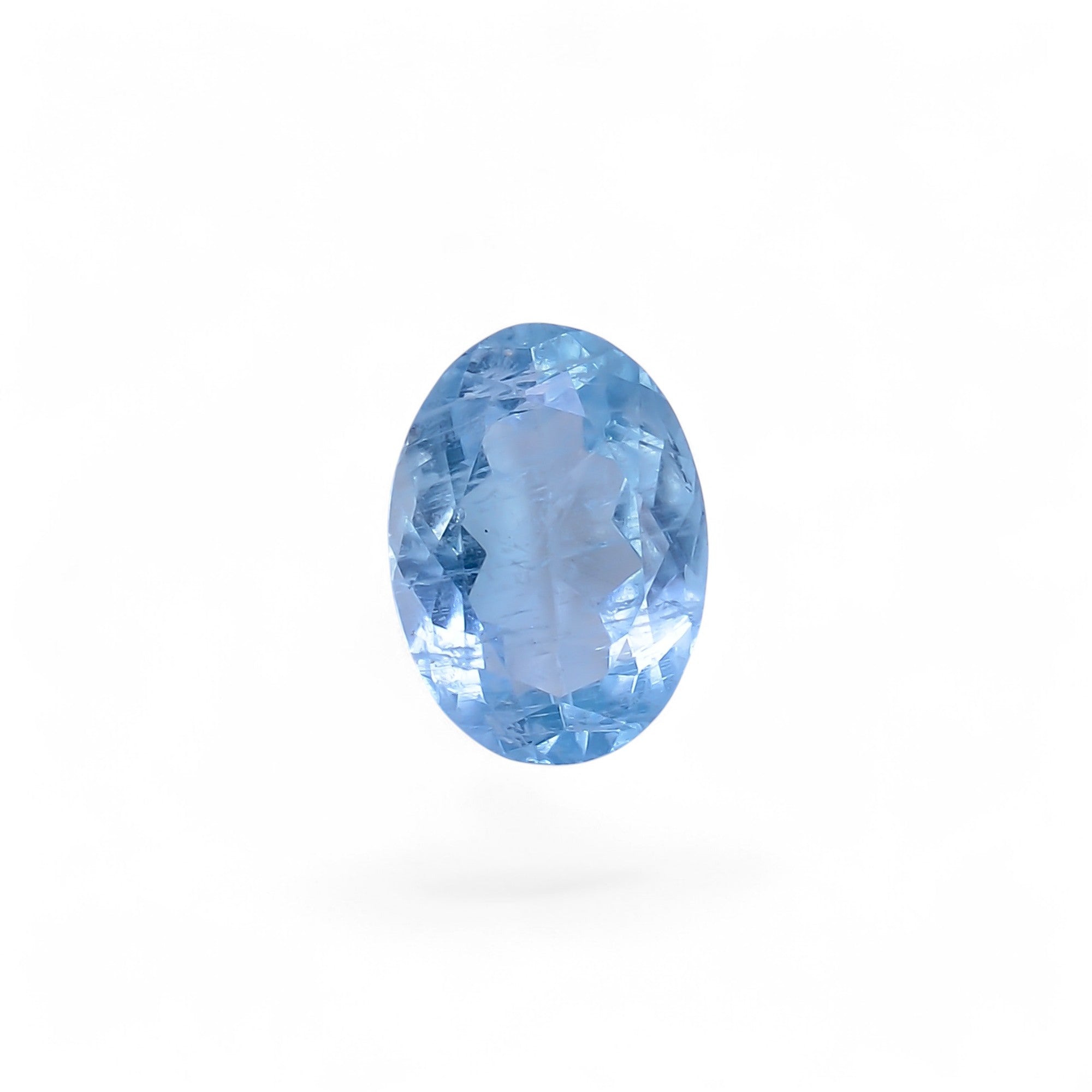 Natural Aquamarine Oval Shape Cut Stone Loose Gemstone For Making Jewelry 3.5 Ct. 11X8X5 MM Y-10533