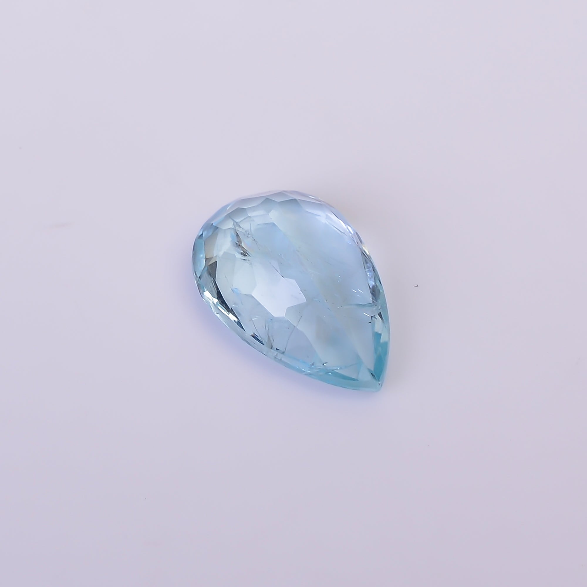 Natural Aquamarine Pear Shape Cut Stone Loose Gemstone For Making Jewelry 3.5 Ct. 13X8X5 MM Y-10536